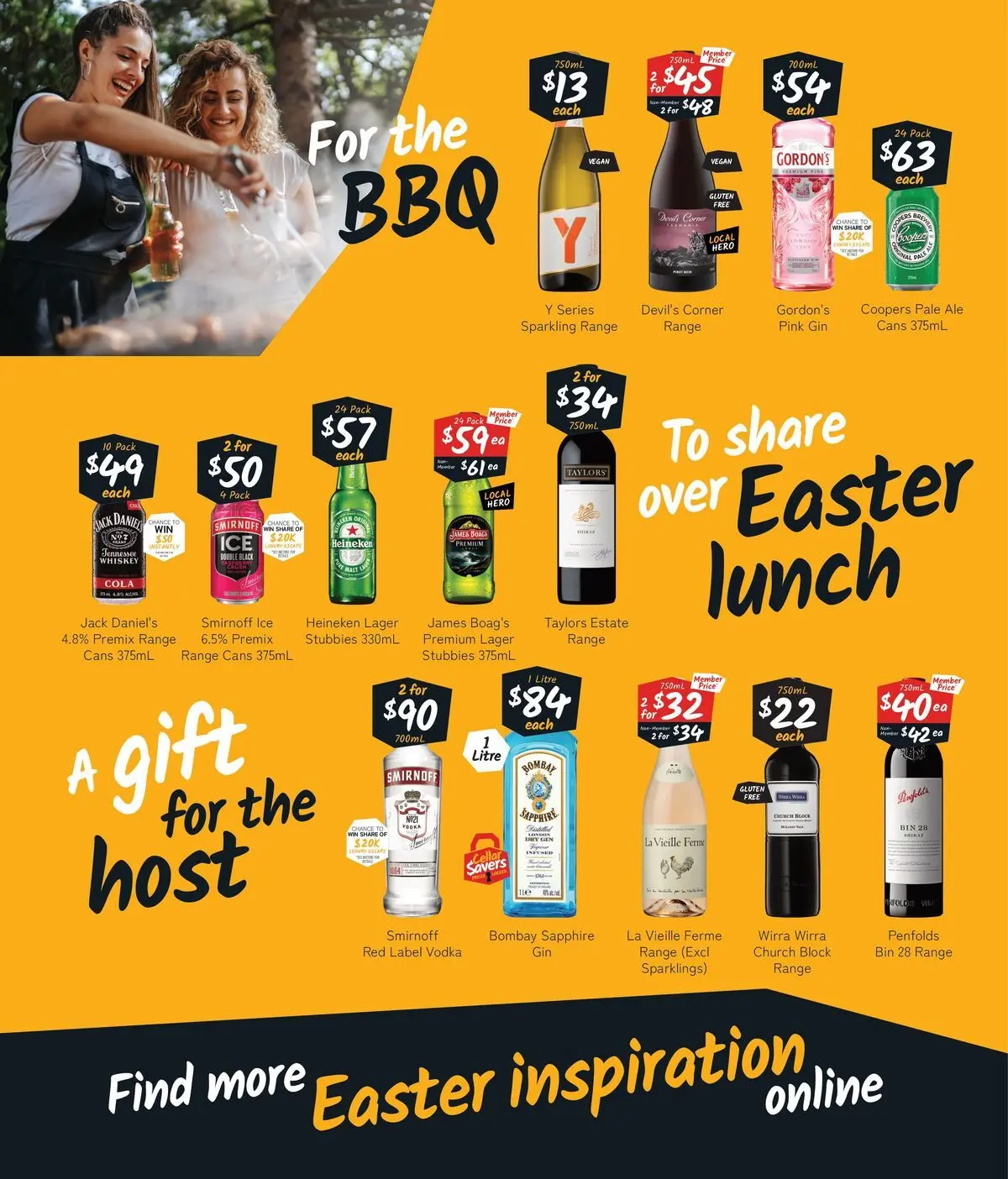 Deals - Easter drops that always hit the spot! - 22/03/2026 > weekly / monthly specials | Page: 3 | Products: Gin, Vodka, Whiskey