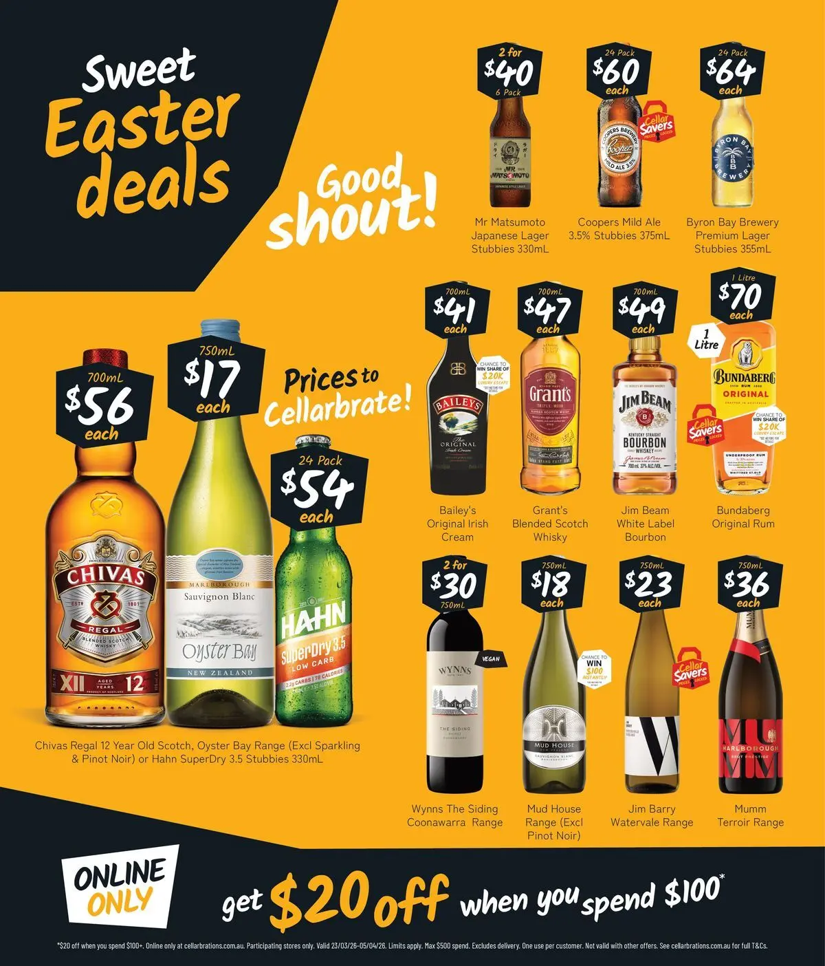 Deals - Easter Drops That Always Hit The Spot! - 22/03/2026 > weekly / monthly specials | Page: 2 | Products: Cream, Whiskey, Rum, Scotch