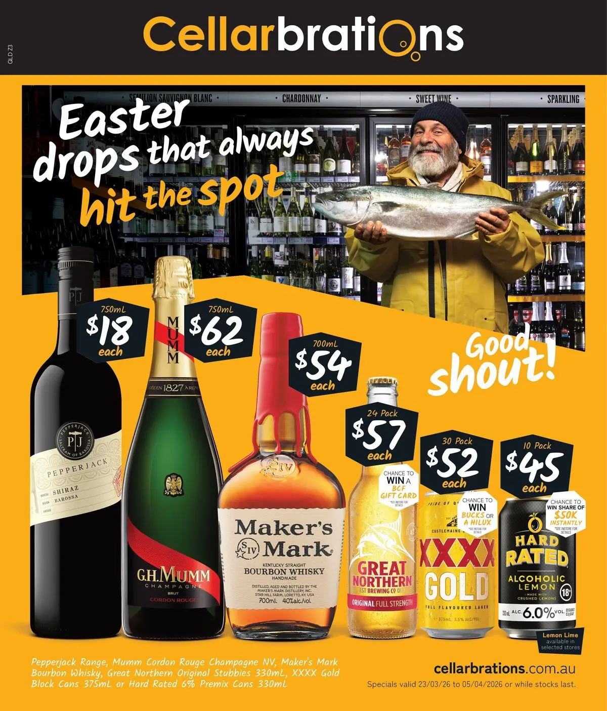 Deals - Easter Drops That Always Hit The Spot! - 22/03/2026 > weekly / monthly specials | Page: 1 | Products: Handmade, Wine, Bourbon, Lemon