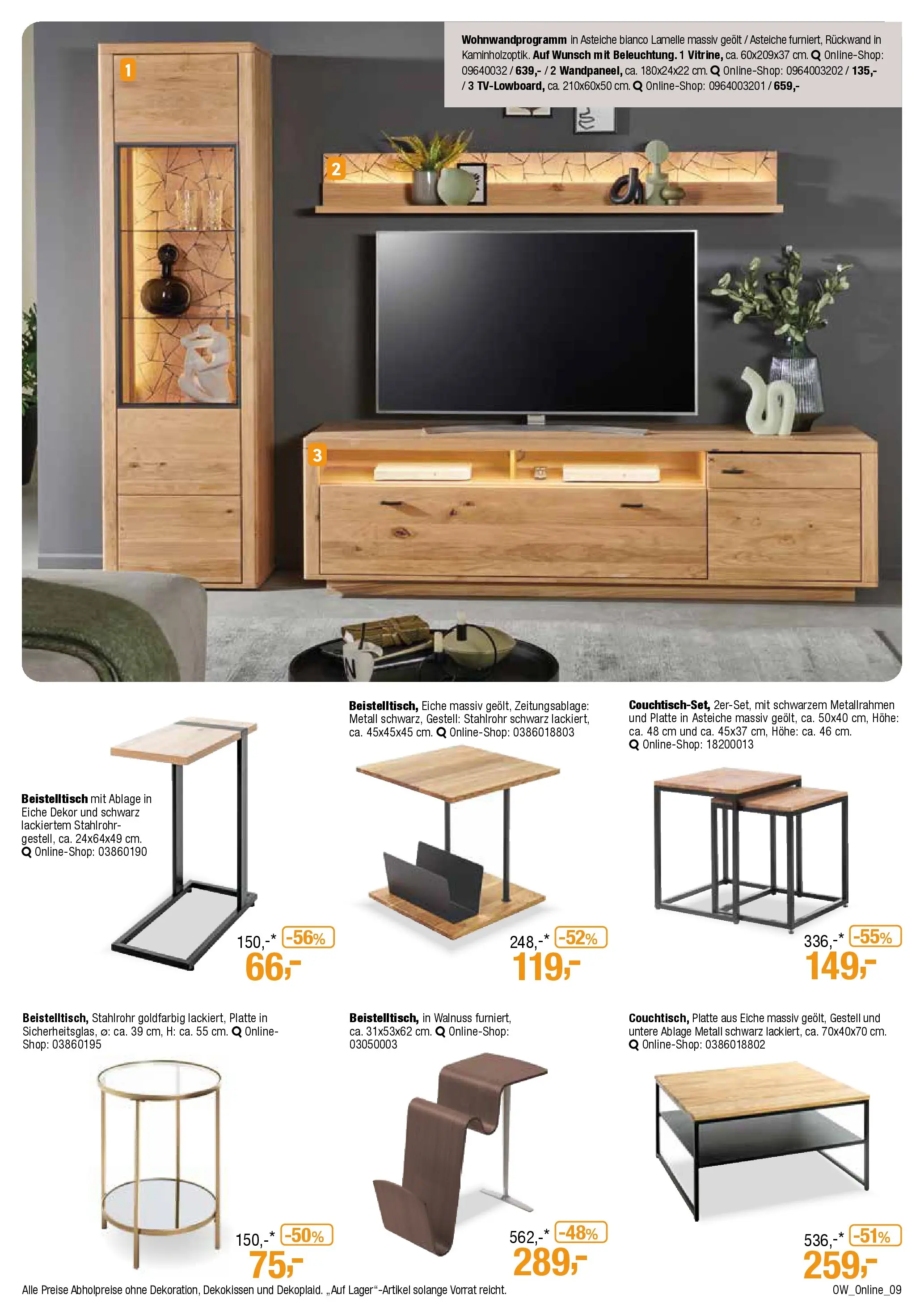 Angebote - Dein trendiges Möbelhaus (ab 21.03.2026) zum Blättern | Seite: 9 | Produkte: Beistelltisch