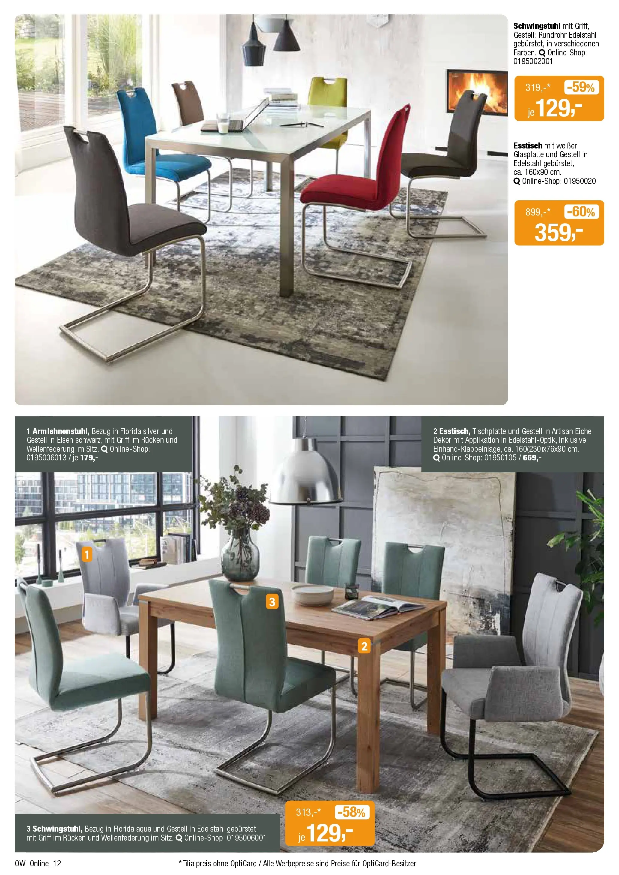 Angebote - Dein trendiges Möbelhaus (ab 21.03.2026) zum Blättern | Seite: 12 | Produkte: Esstisch