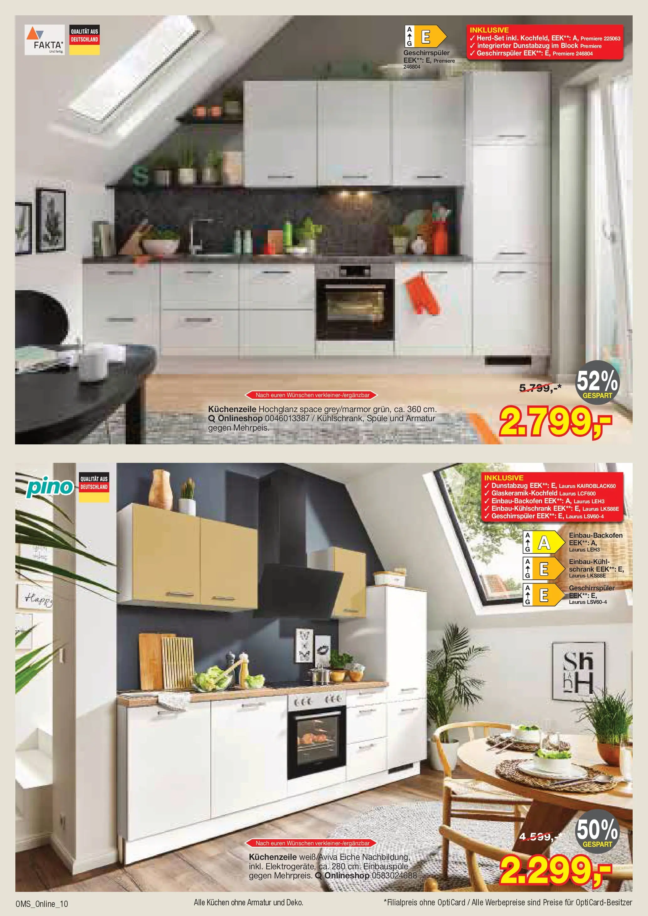 Angebote - Dein trendiges Möbelhaus (ab 21.03.2026) zum Blättern | Seite: 10 | Produkte: Geschirrspüler, Küchenzeile, Dunstabzug, Kuchen