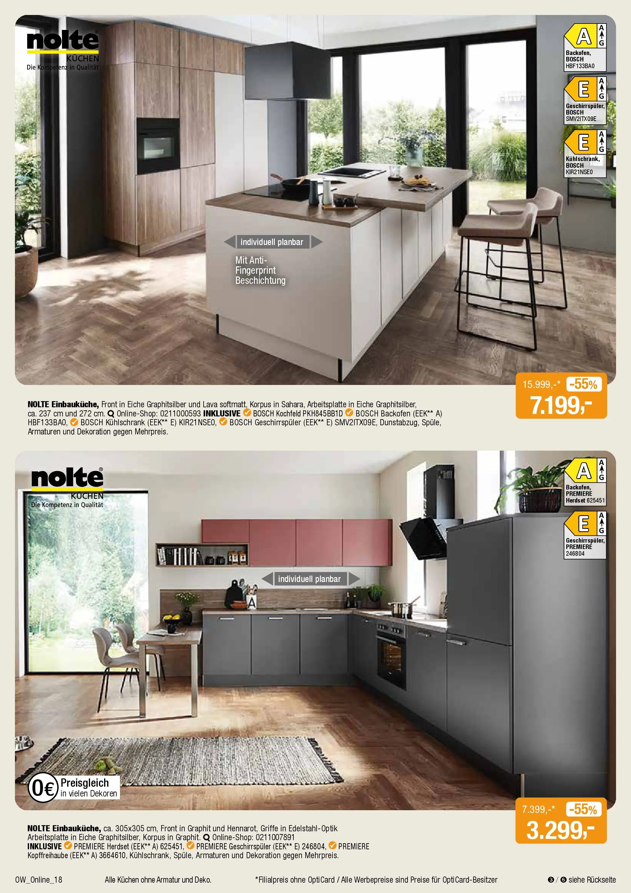 Angebote - Dein trendiges Möbelhaus (ab 21.03.2026) zum Blättern | Seite: 18 | Produkte: Bosch, Geschirrspüler, Kühlschrank, Armatur