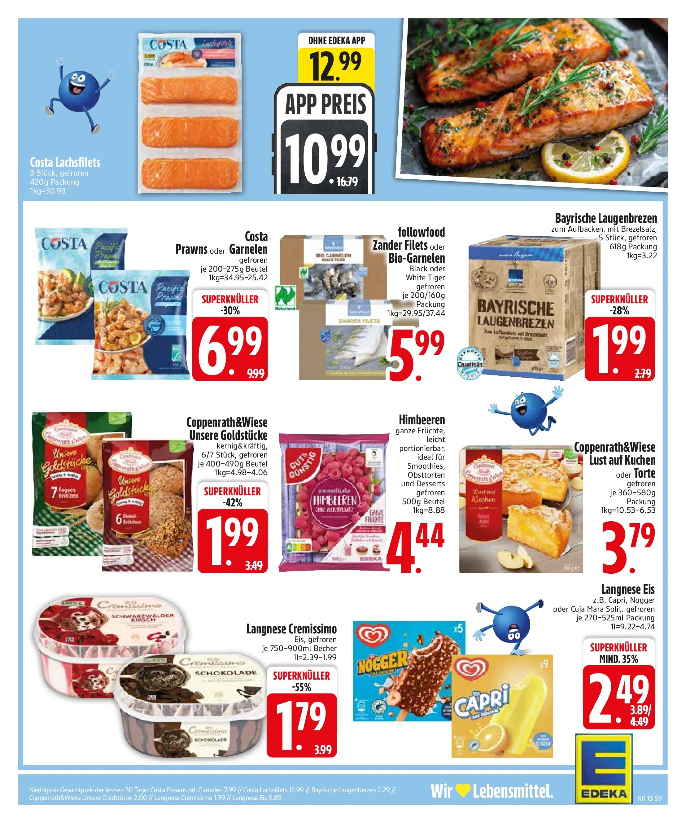 Edeka prospekt Sonthofen	 (ab 22.03.2026) » Angebote Online | Seite: 11 | Produkte: Himbeeren, Langnese, Cremissimo, Kuchen