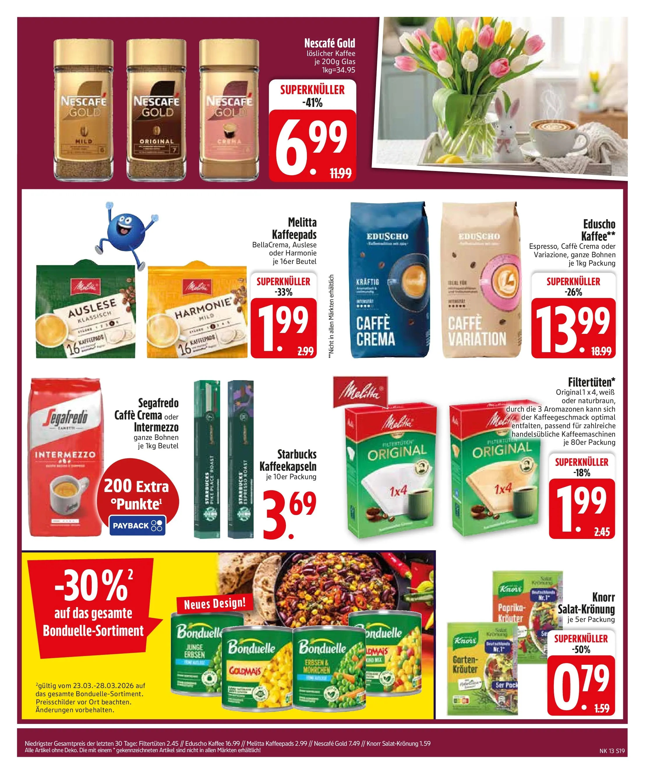 Edeka prospekt Sonthofen	 (ab 22.03.2026) » Angebote Online | Seite: 21 | Produkte: Kaffee, Starbucks, Paprika, Erbsen