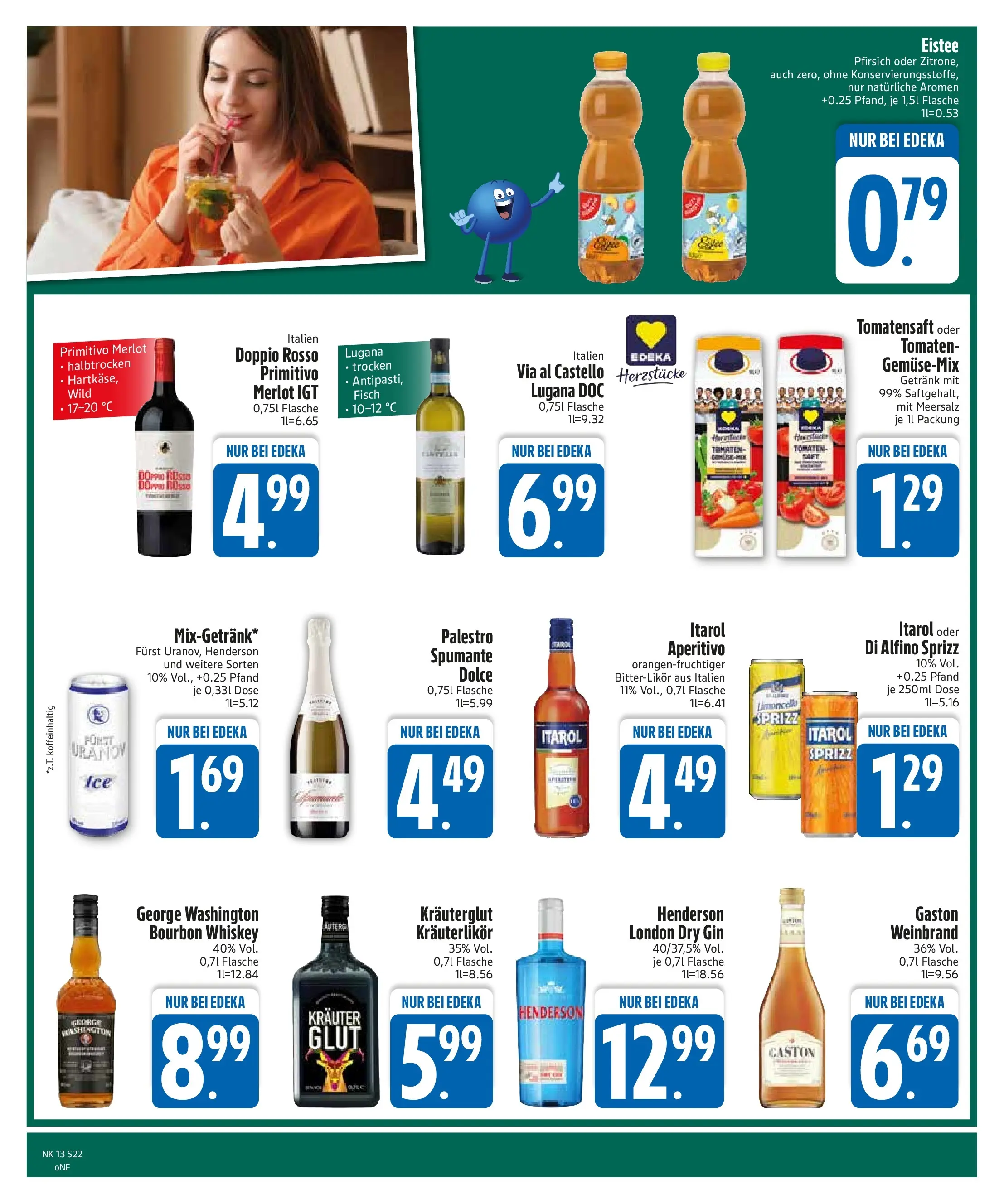 Edeka prospekt Garching	 (ab 22.03.2026) » Angebote Online | Seite: 24 | Produkte: Merlot, Pfirsich, Bourbon, Gin