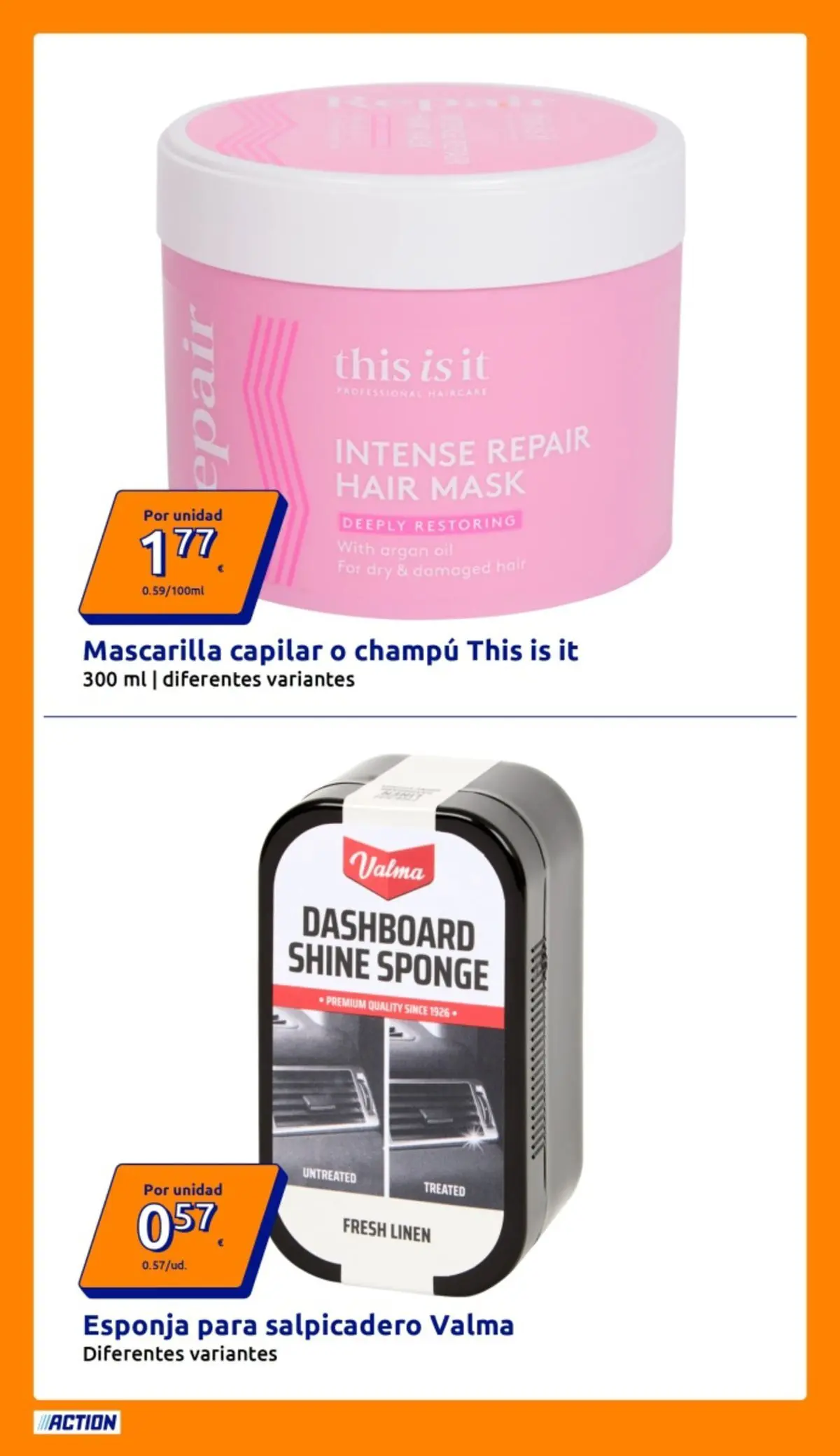 Action - Precios extremadamente bajos 28/02/2026 - 31/03/2026 | Página: 2 | Productos: Esponja, Champú