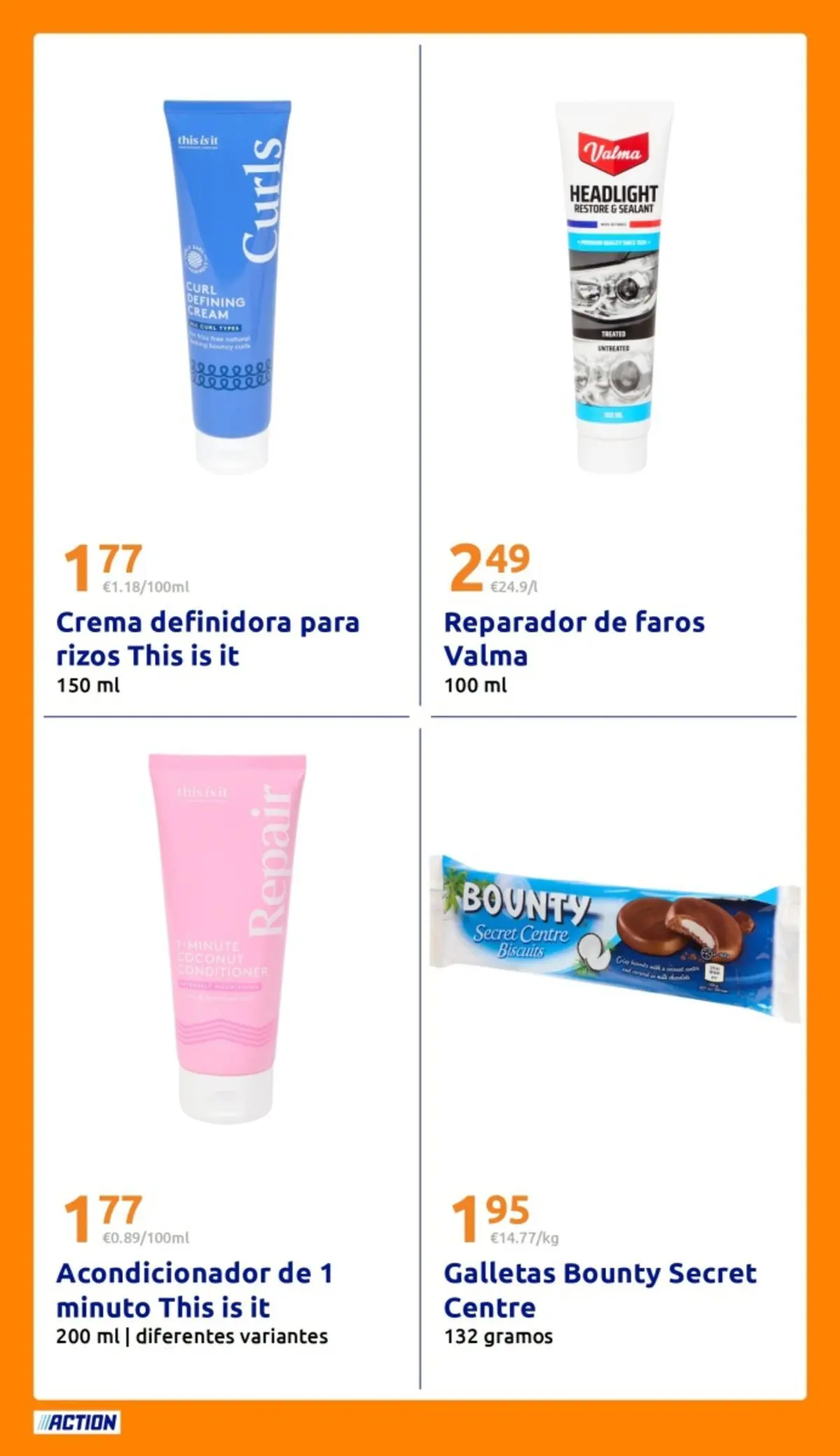 Action - Precios extremadamente bajos 28/02/2026 - 31/03/2026 | Página: 25 | Productos: Acondicionador, Crema, Galletas