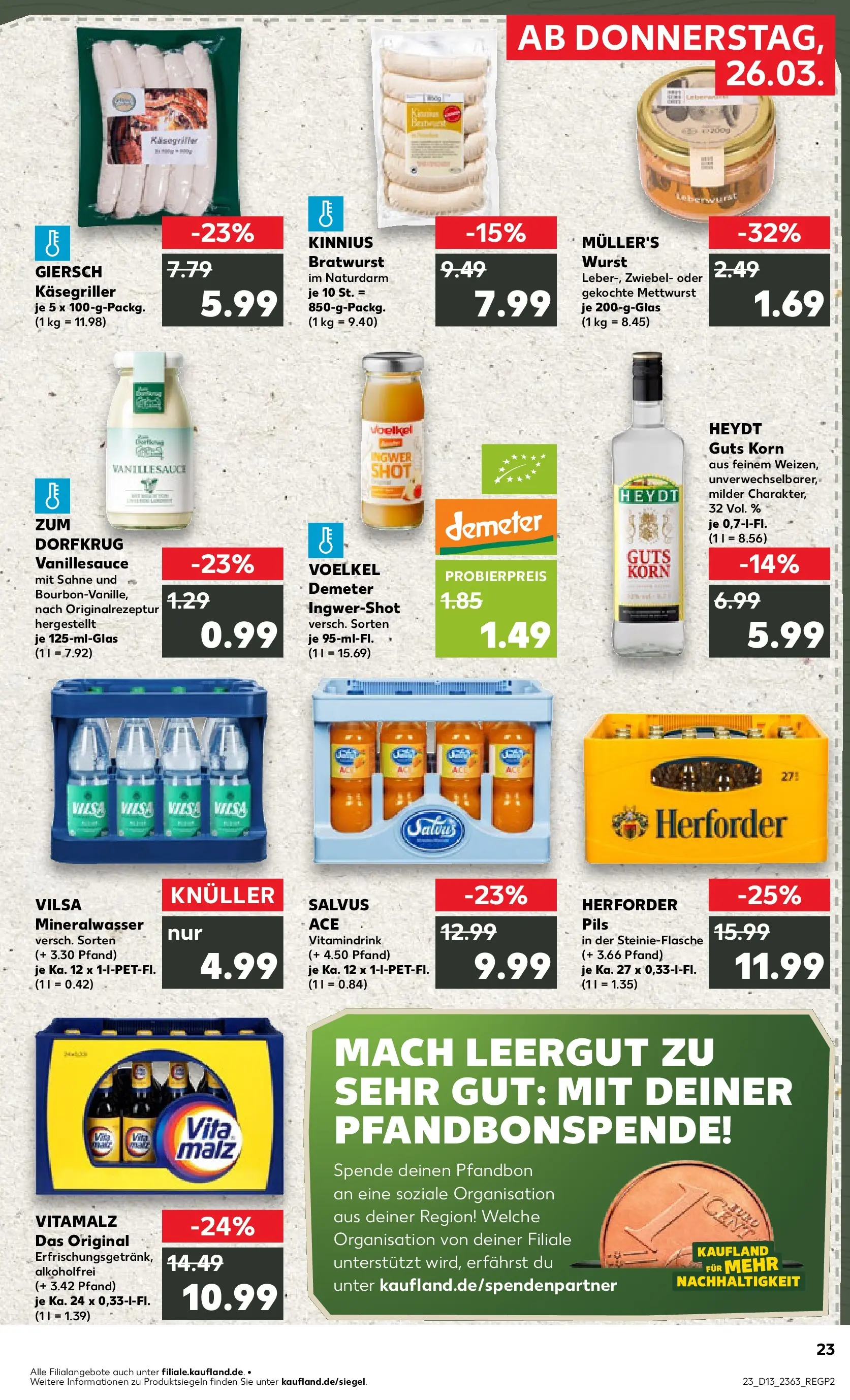 Prospekt Kaufland ab 26.03.2026 » Angebote Online zum Blättern | Seite: 23