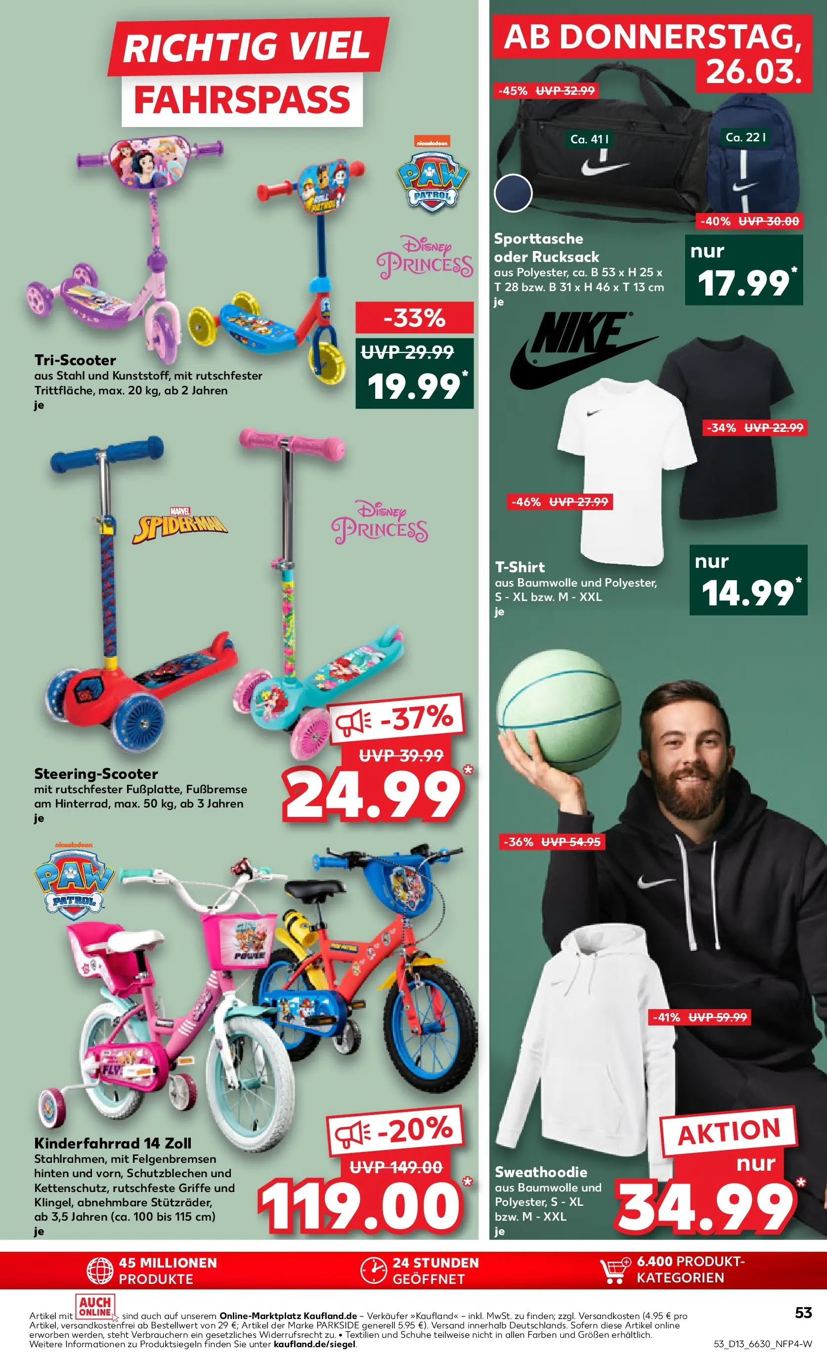 Prospekt Kaufland ab 25.03.2026 » Angebote Online zum Blättern | Seite: 53 | Produkte: T-Shirt, Rucksack