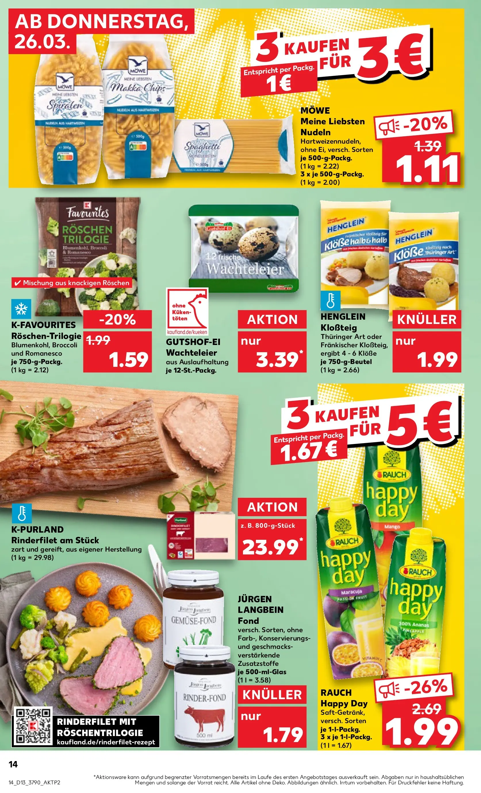 Prospekt Kaufland ab 25.03.2026 » Angebote und Werbung Online | Seite: 14 Prospekt Kaufland ab 25.03.2026 » Angebote Online zum Blättern | Seite: 14