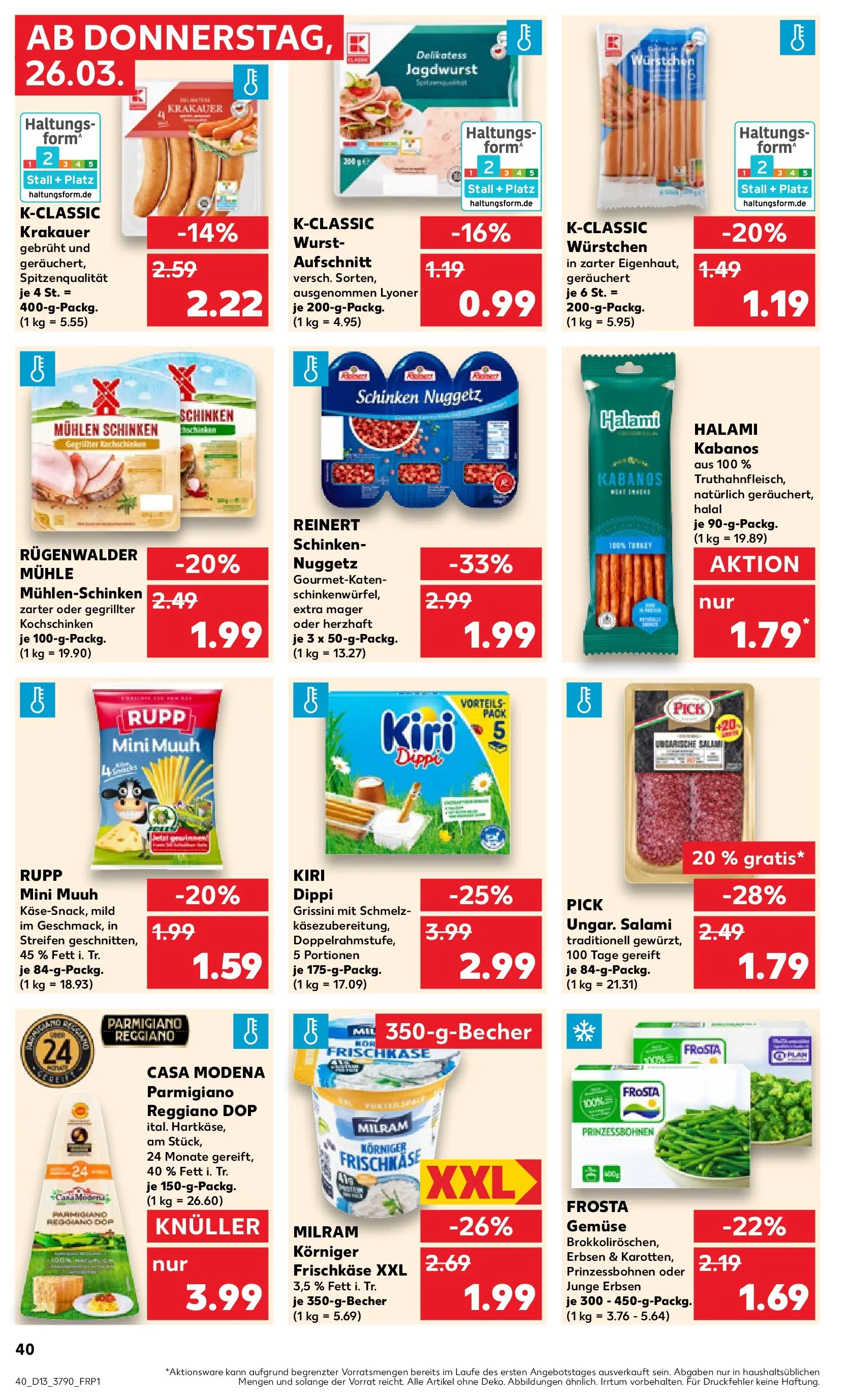 Prospekt Kaufland ab 25.03.2026 » Angebote und Werbung Online | Seite: 40 Prospekt Kaufland ab 25.03.2026 » Angebote Online zum Blättern | Seite: 40