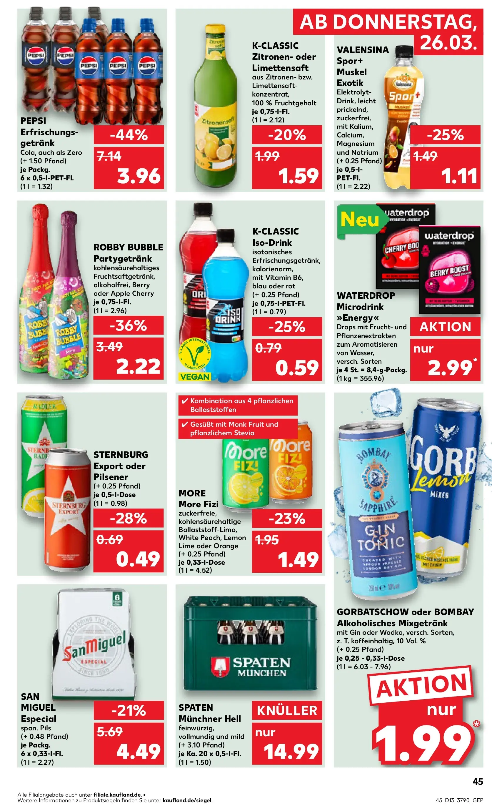 Prospekt Kaufland ab 25.03.2026 » Angebote und Werbung Online | Seite: 45 Prospekt Kaufland ab 25.03.2026 » Angebote Online zum Blättern | Seite: 45