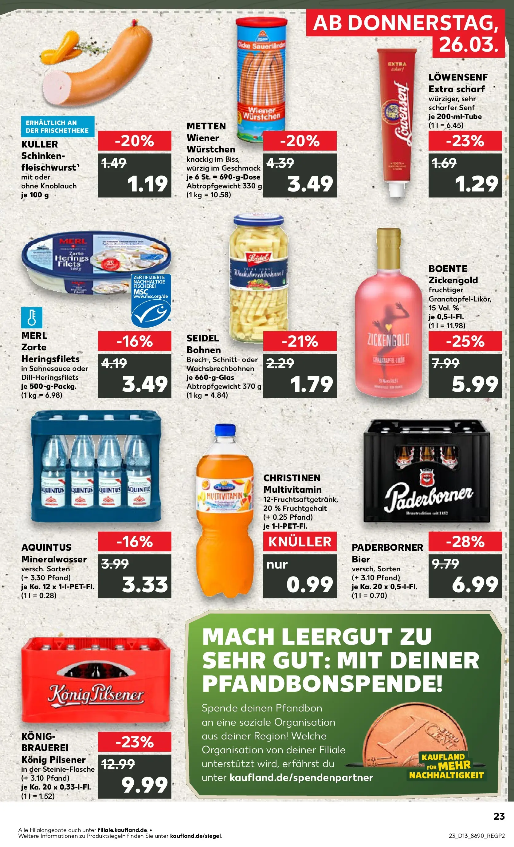 Prospekt Kaufland ab 26.03.2026 » Angebote Online zum Blättern | Seite: 23