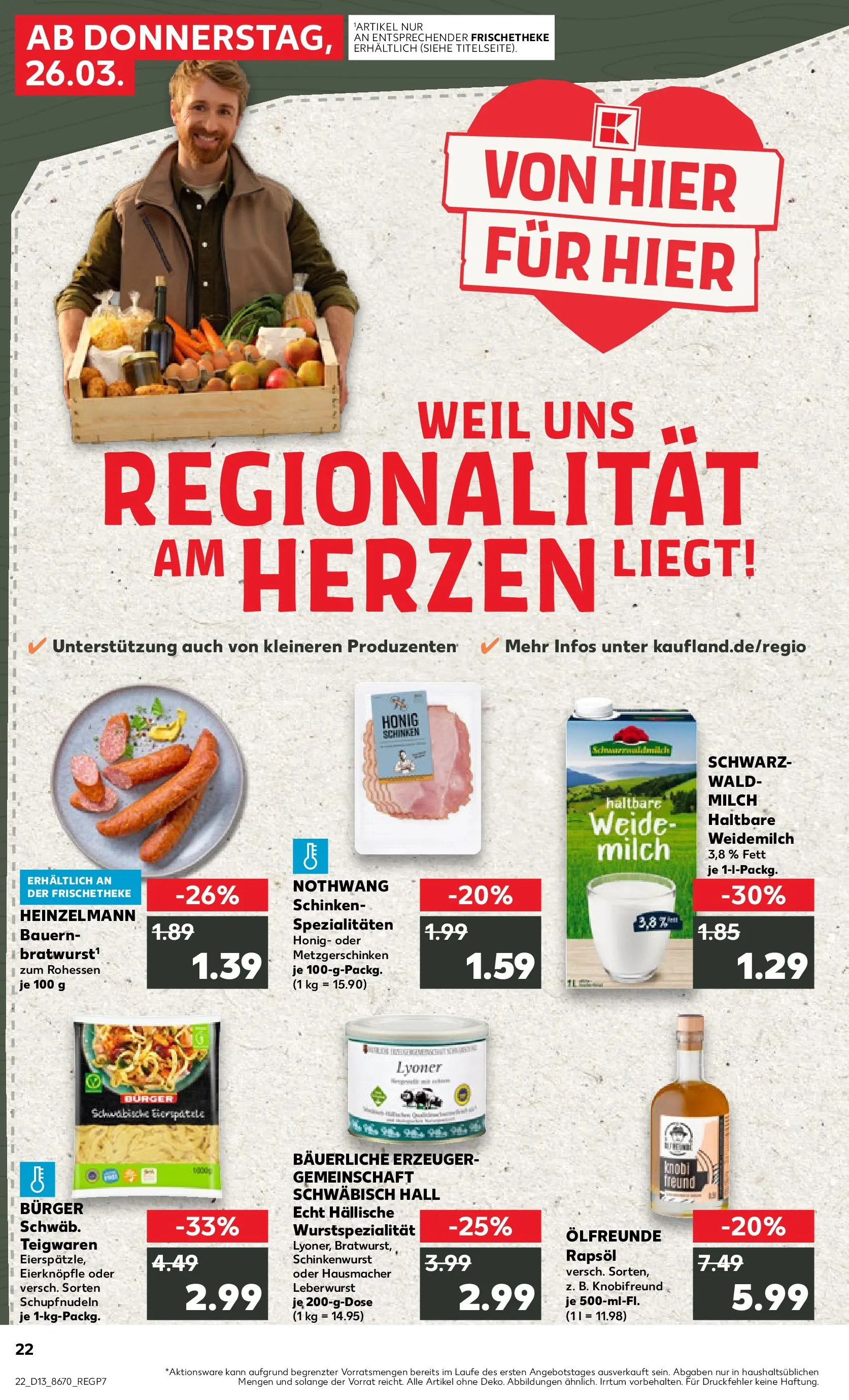Prospekt Kaufland ab 26.03.2026 » Angebote Online zum Blättern | Seite: 22