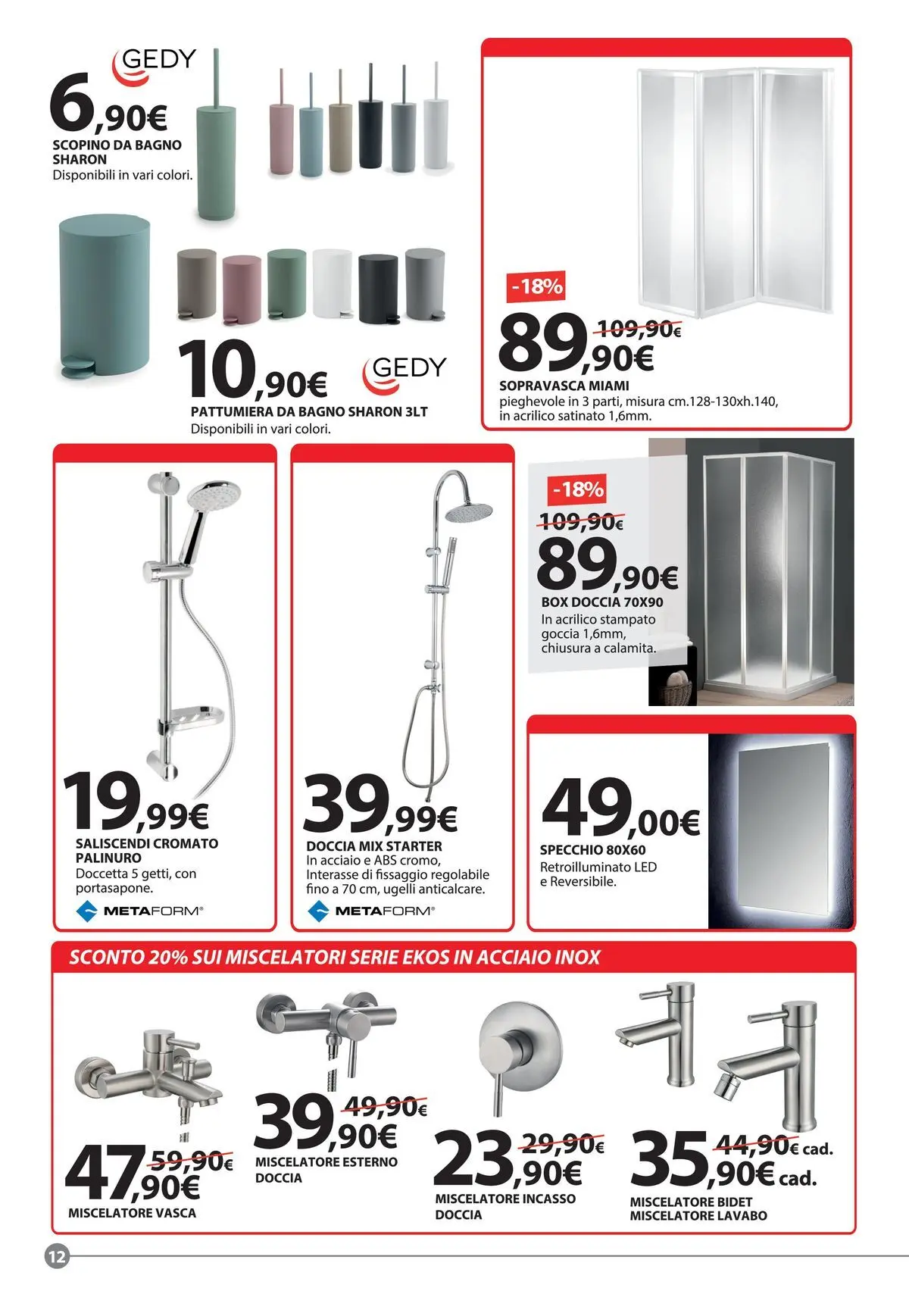 Nuovo Offerte - Ogni idea merita la sua Primavera dal 18/03/2026 > offerte anteprima 🛍️ | Pagina: 12 | Prodotti: Box doccia, Bagno, Doccia, Specchio