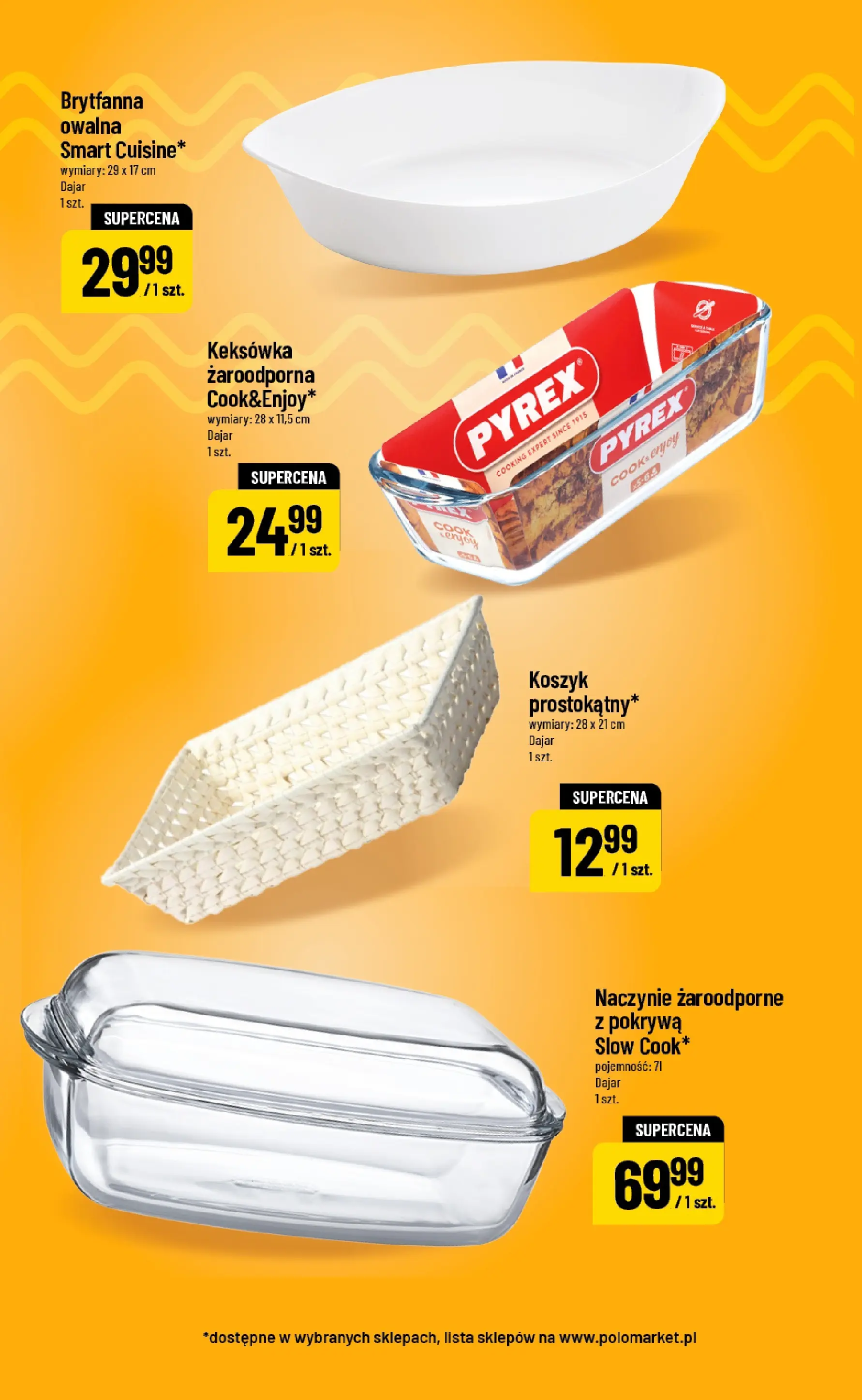 Nowa POLOmarket gazetka od jutra 18.03.2026 | Strona: 3 | Produkty: Naczynie żaroodporne