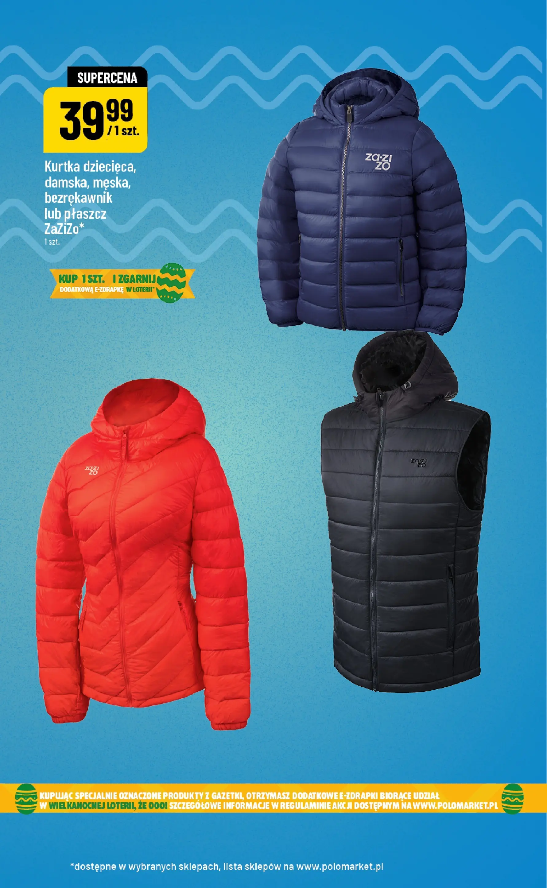 Nowa POLOmarket gazetka od jutra 18.03.2026 | Strona: 9 | Produkty: Bezrękawnik, Kurtka, Płaszcz