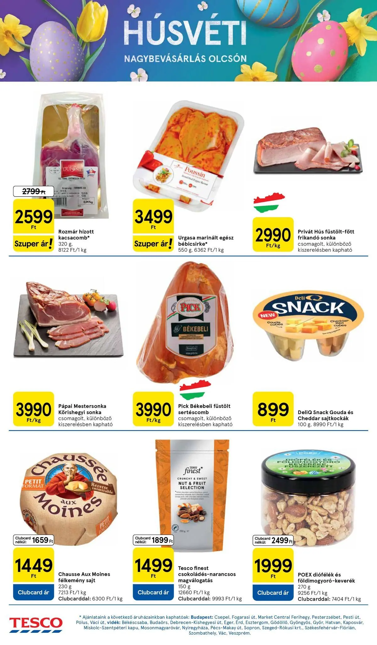 Tesco akciós újság - 2026.03.19.-tól - online | Oldal: 10 | Termékek: Hús, Sonka, Sajt, Frikandó