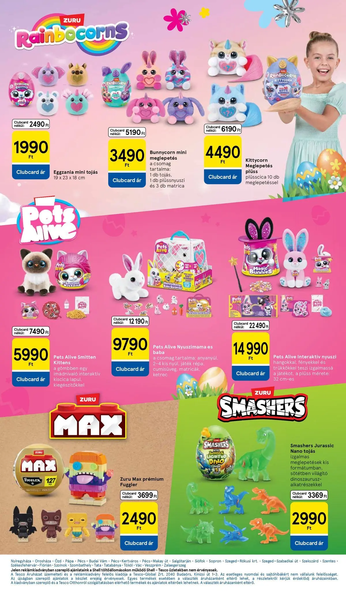 Tesco akciós újság - 2026.03.19.-tól - online | Oldal: 33 | Termékek: Játék, Plüss, Tojás