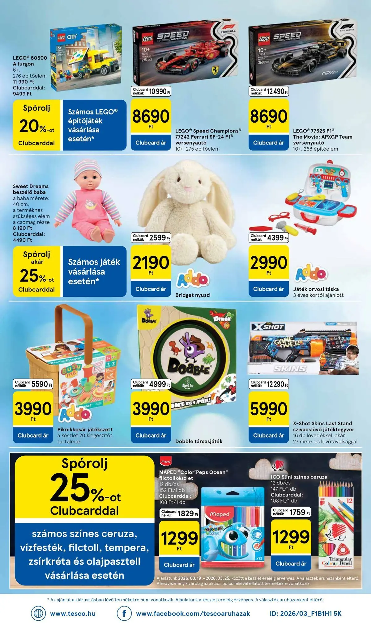 Tesco akciós újság - 2026.03.19.-tól - online | Oldal: 38 | Termékek: Játék, Táska, Társasjáték