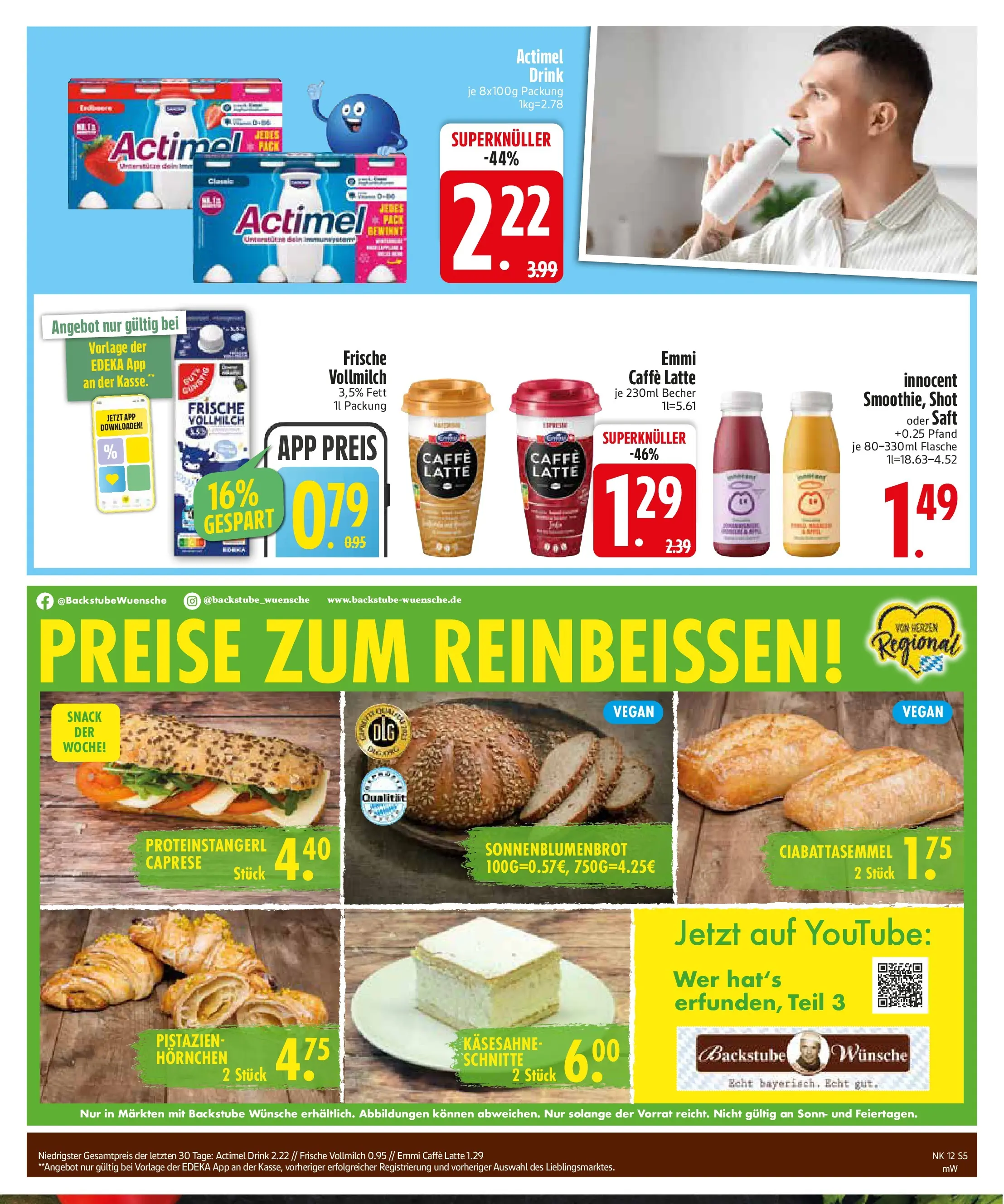 Edeka prospekt Regensburg	 (ab 15.03.2026) » Angebote Online | Seite: 5 | Produkte: Actimel, Pistazien, Saft
