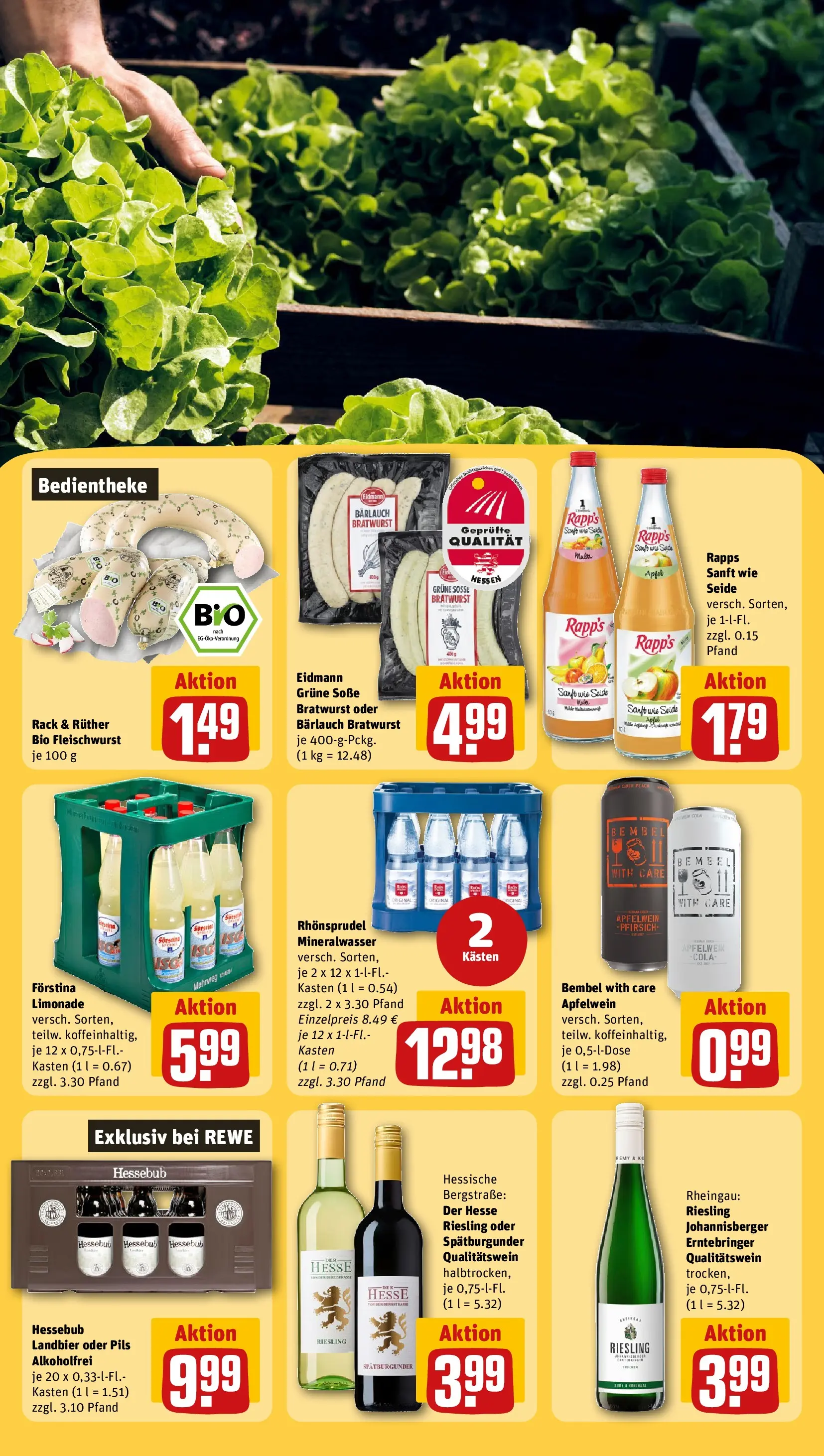 REWE Prospekt ab 22.03.2026 zum Blättern » Angebote | Seite: 25 | Produkte: Cola, Pils, Bratwurst, Limonade