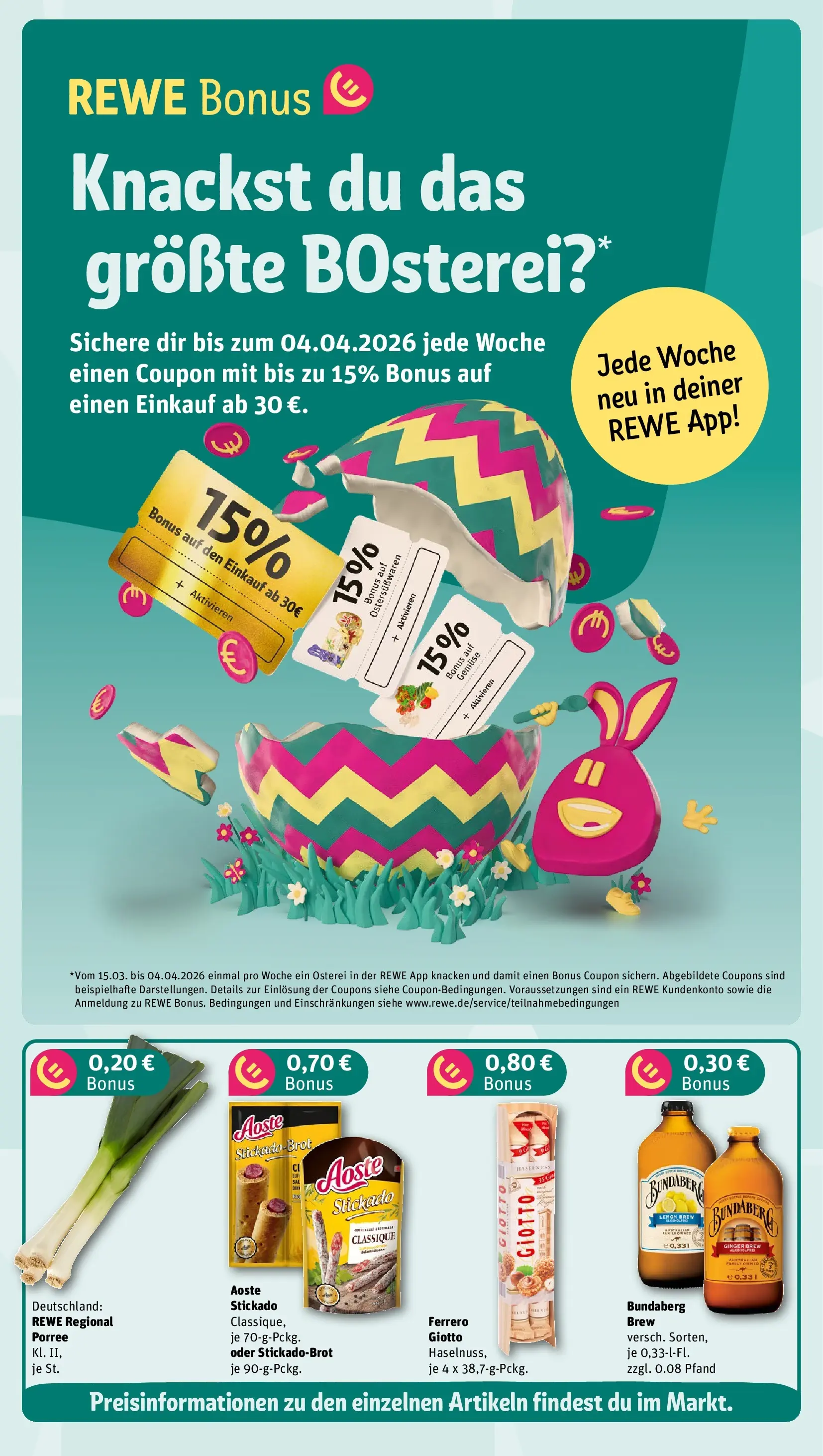 REWE Prospekt ab 22.03.2026 zum Blättern » Angebote | Seite: 3 | Produkte: Gemüse