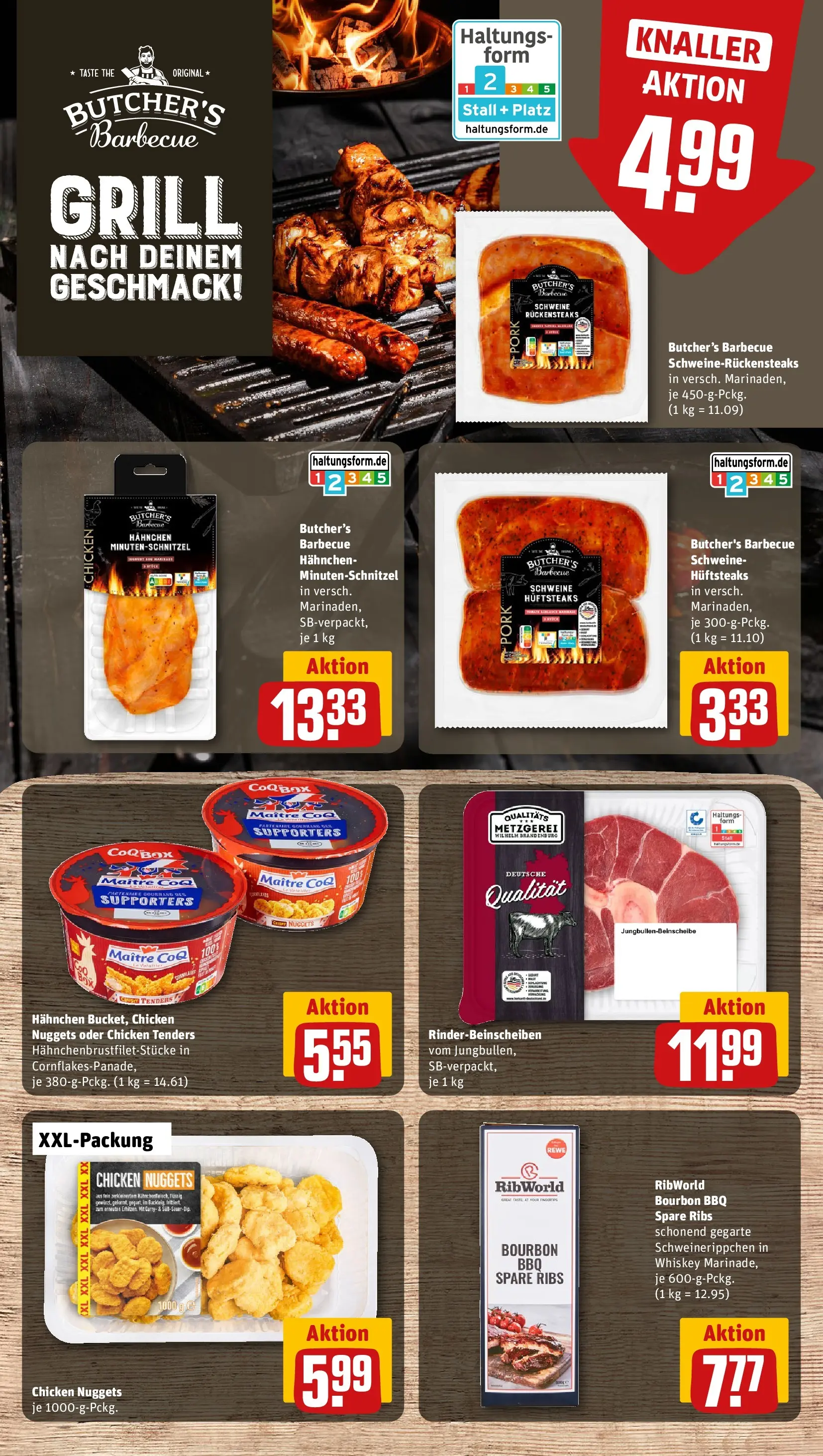 REWE Prospekt ab 22.03.2026 zum Blättern » Angebote | Seite: 10 | Produkte: Grill, Hahnchen, Tür, Spare ribs