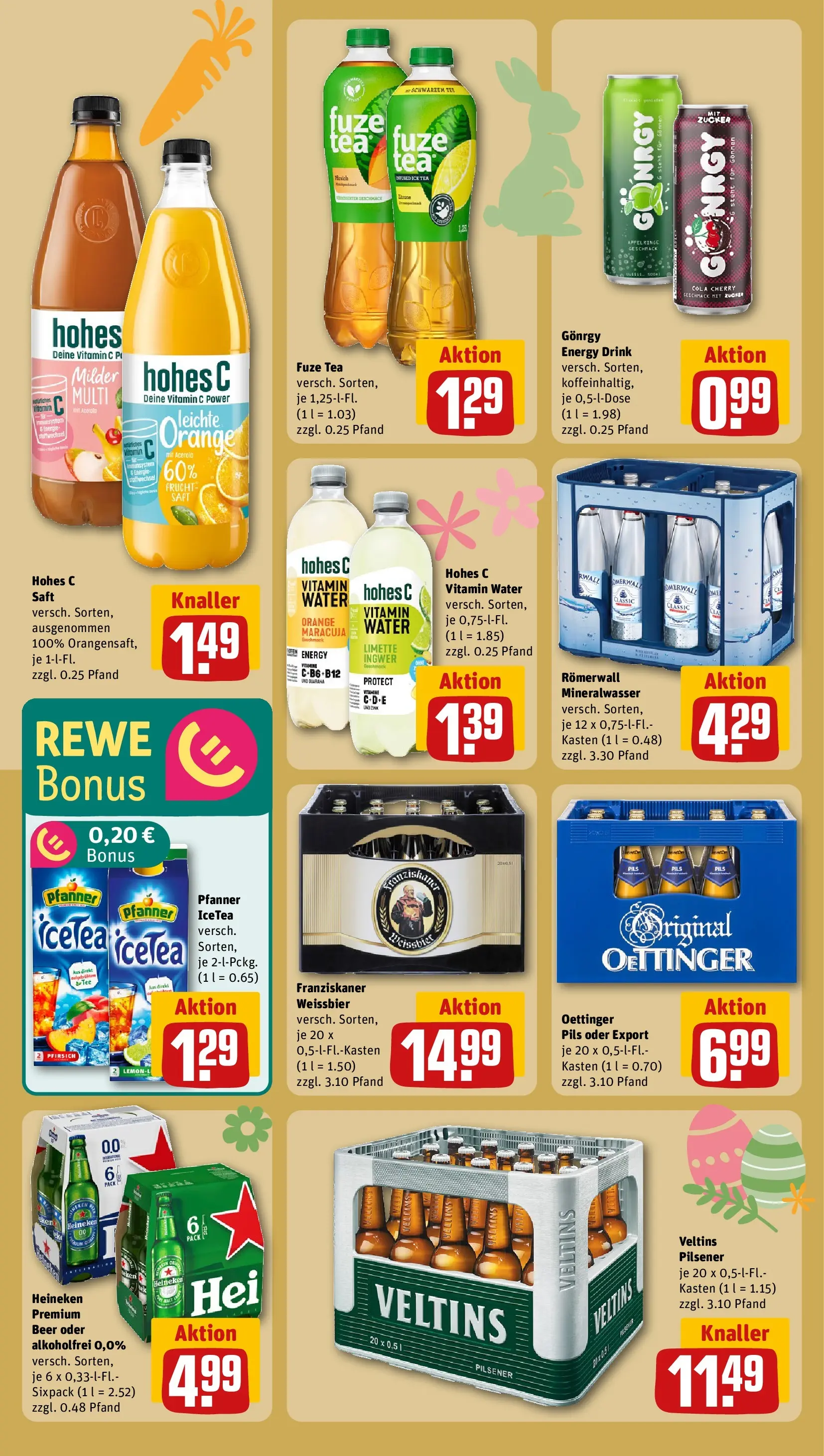 REWE Prospekt ab 22.03.2026 zum Blättern » Angebote | Seite: 18 | Produkte: Cola, Mineralwasser, Tee, Veltins