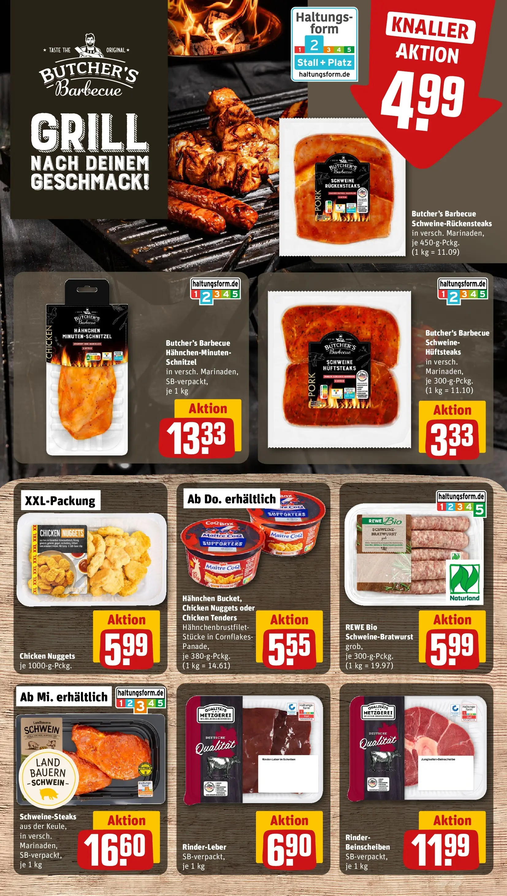 REWE Prospekt ab 22.03.2026 zum Blättern » Angebote | Seite: 12 | Produkte: Grill, Hahnchen, Bratwurst, Schnitzel