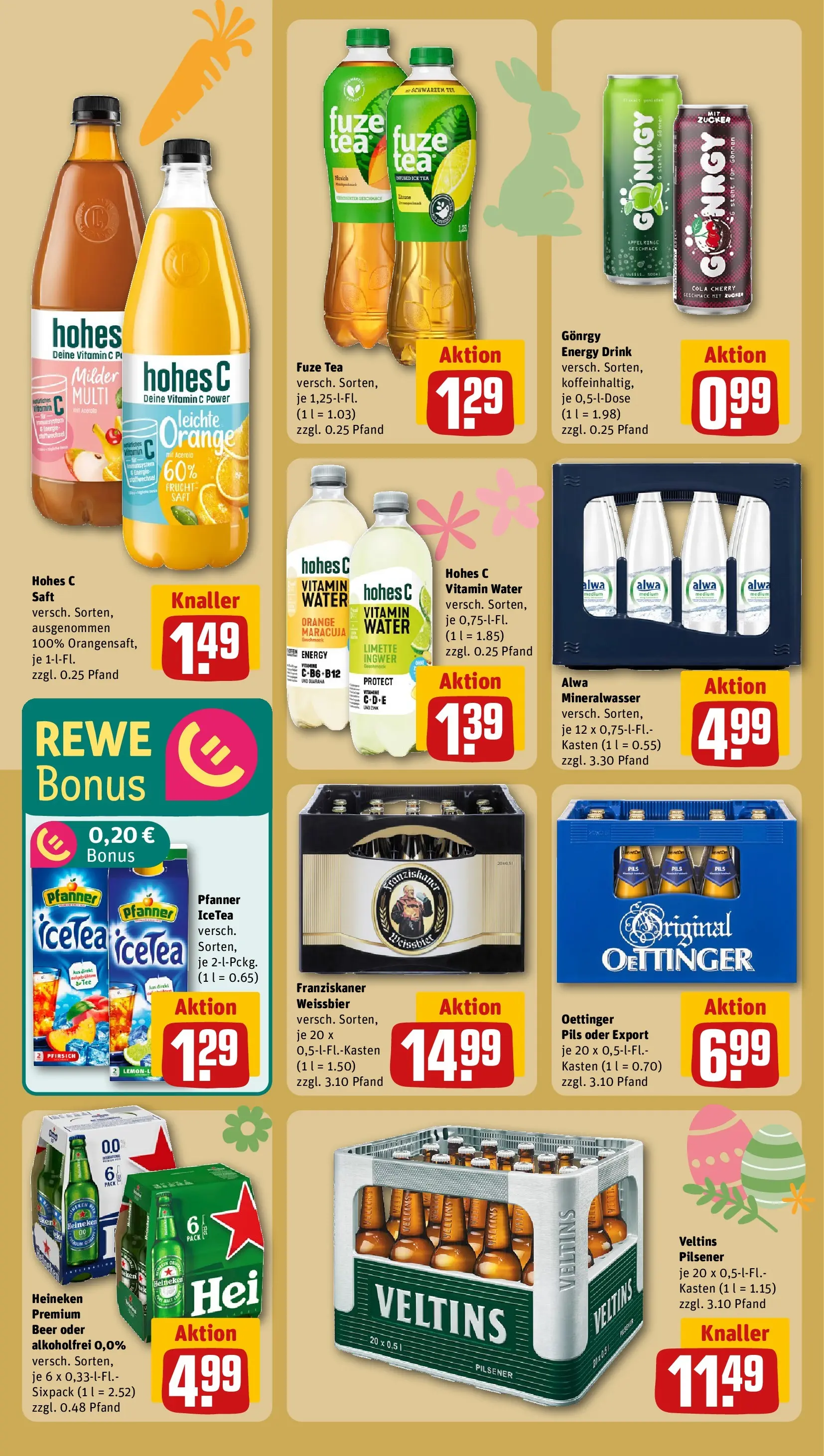REWE Prospekt ab 22.03.2026 zum Blättern » Angebote | Seite: 20 | Produkte: Energy, Heineken, Limette, Hohes c