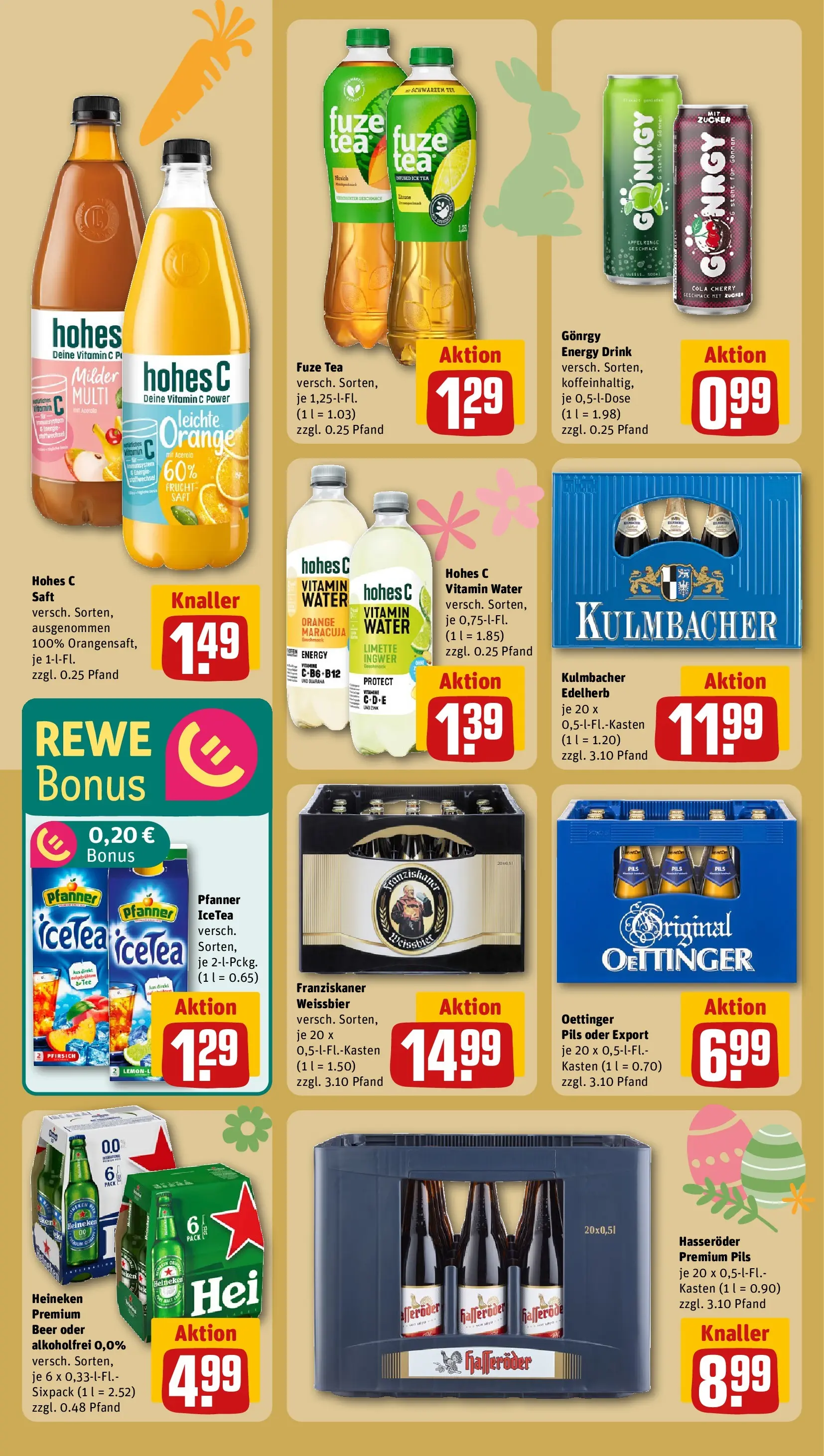 REWE Prospekt ab 23.03.2026 zum Blättern » Angebote | Seite: 18 | Produkte: Cola, Weißbier, Pfirsich, Hohes c