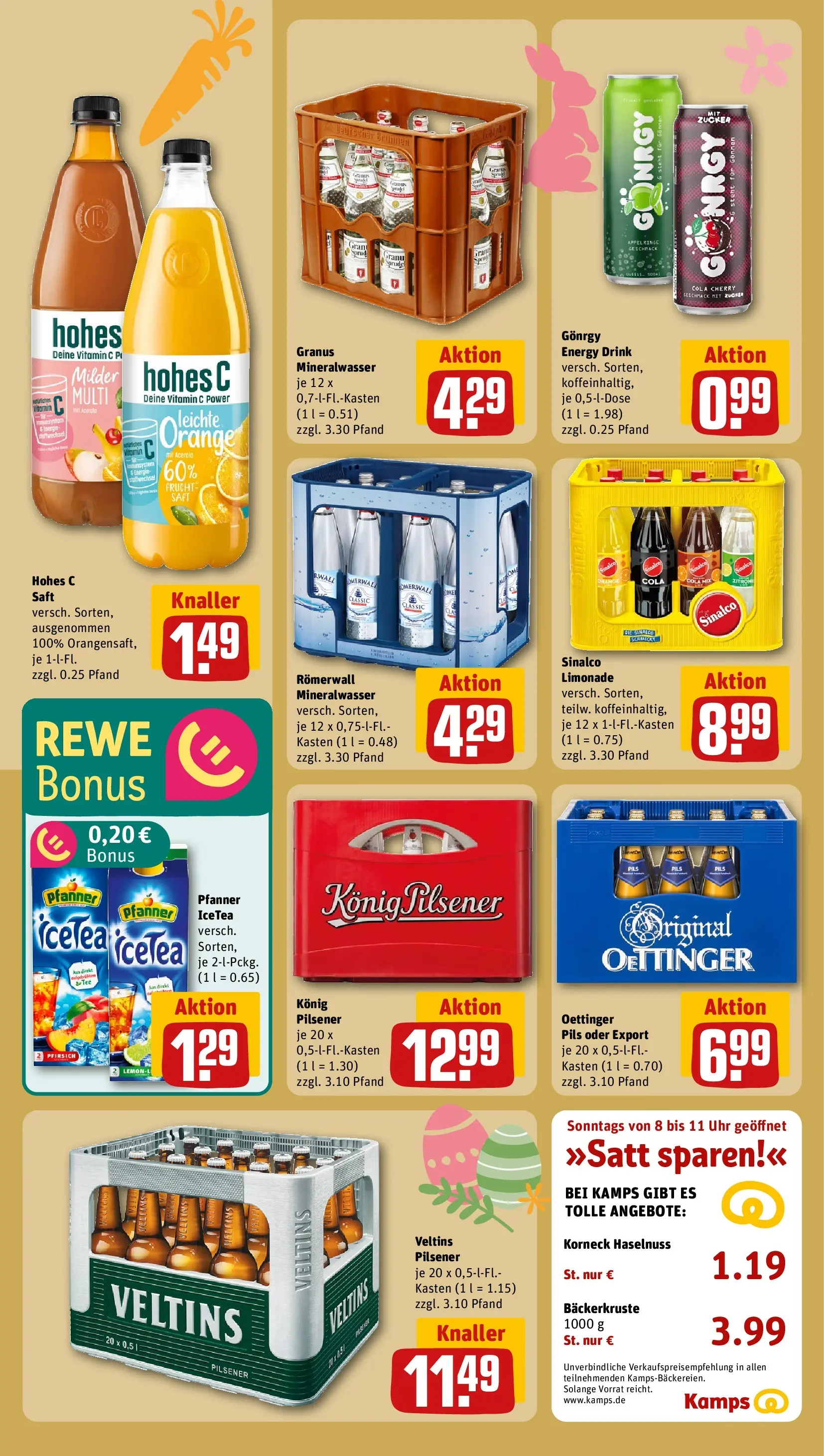 REWE Prospekt ab 23.03.2026 zum Blättern » Angebote | Seite: 16 | Produkte: Cola, Pils, Oettinger, Saft