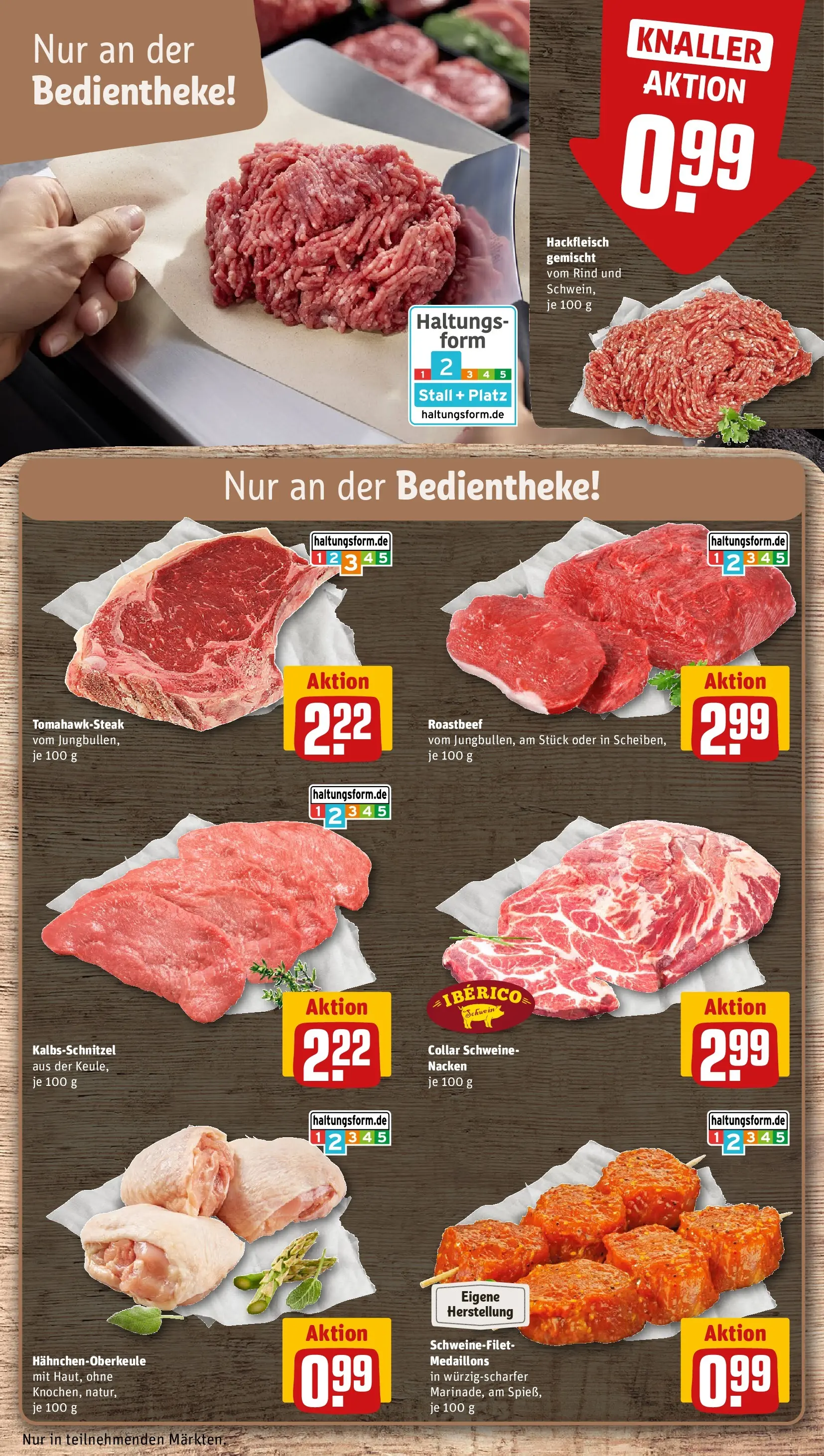 REWE Prospekt ab 22.03.2026 zum Blättern » Angebote | Seite: 12 | Produkte: Roastbeef, Schweinefilet, Steak, Hackfleisch