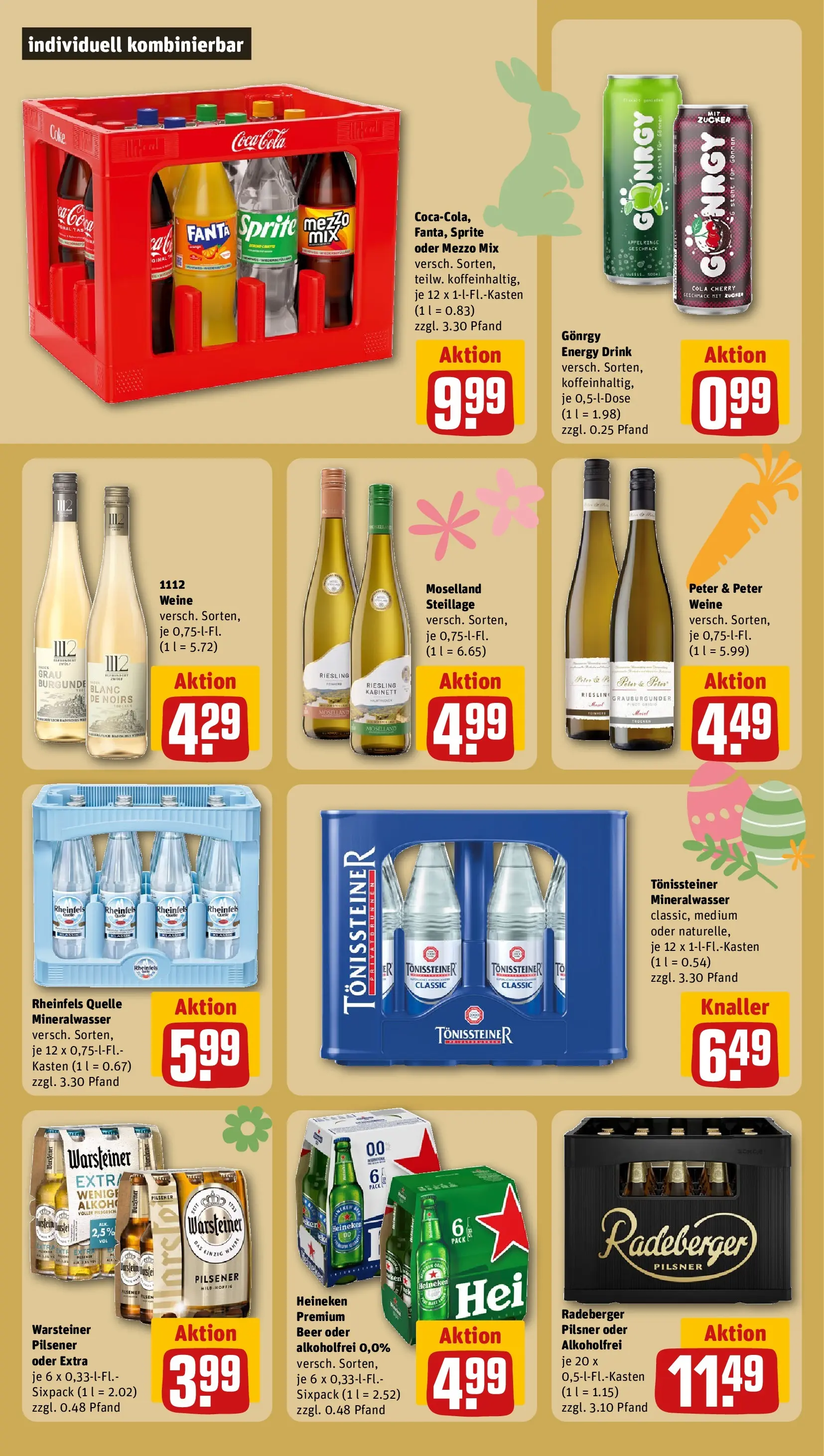 REWE Prospekt ab 23.03.2026 zum Blättern » Angebote | Seite: 16 | Produkte: Mezzo mix, Fanta, Sprite, Heineken