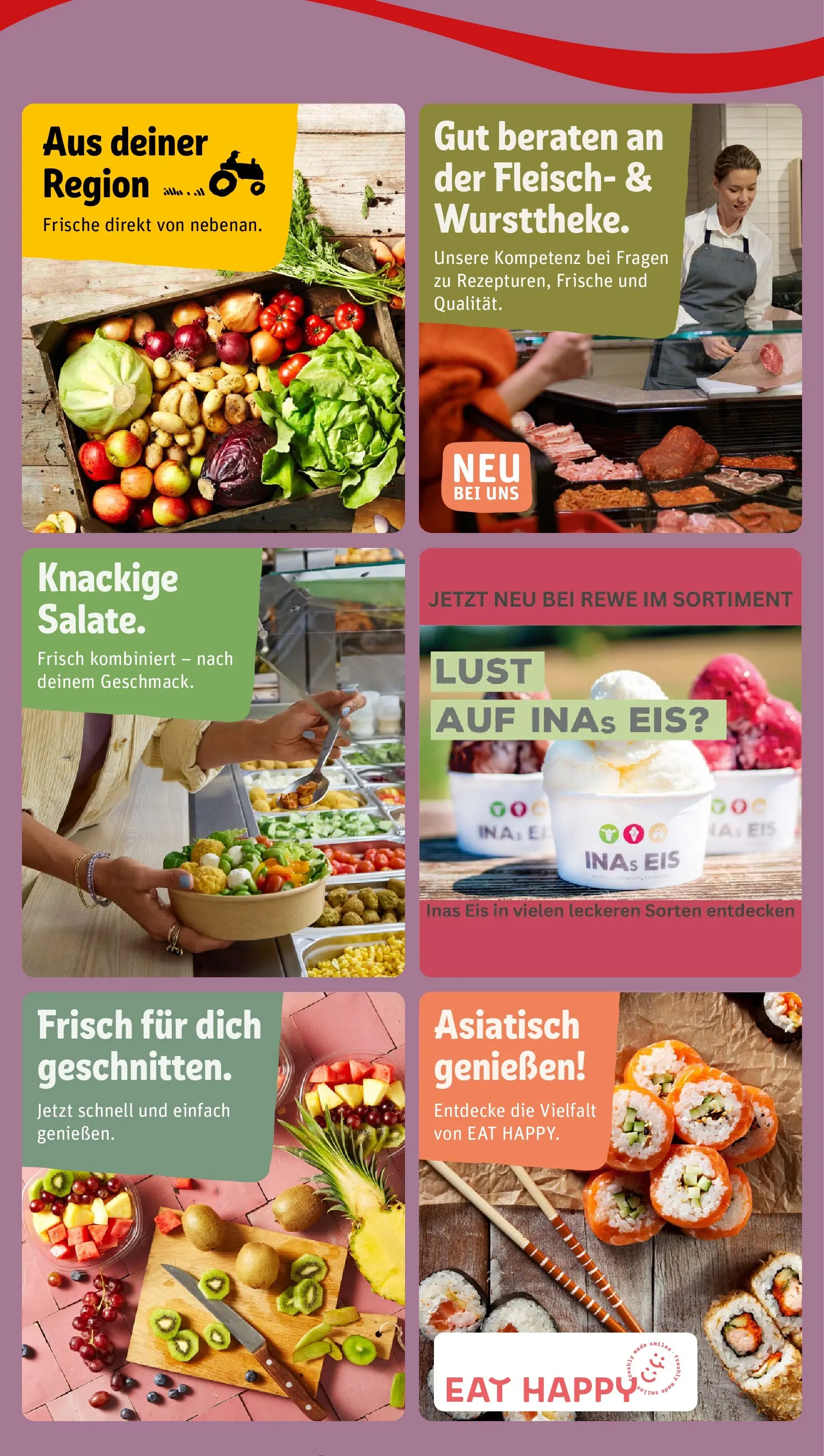REWE Prospekt ab 23.03.2026 zum Blättern » Angebote | Seite: 3 | Produkte: Fleisch, Eis