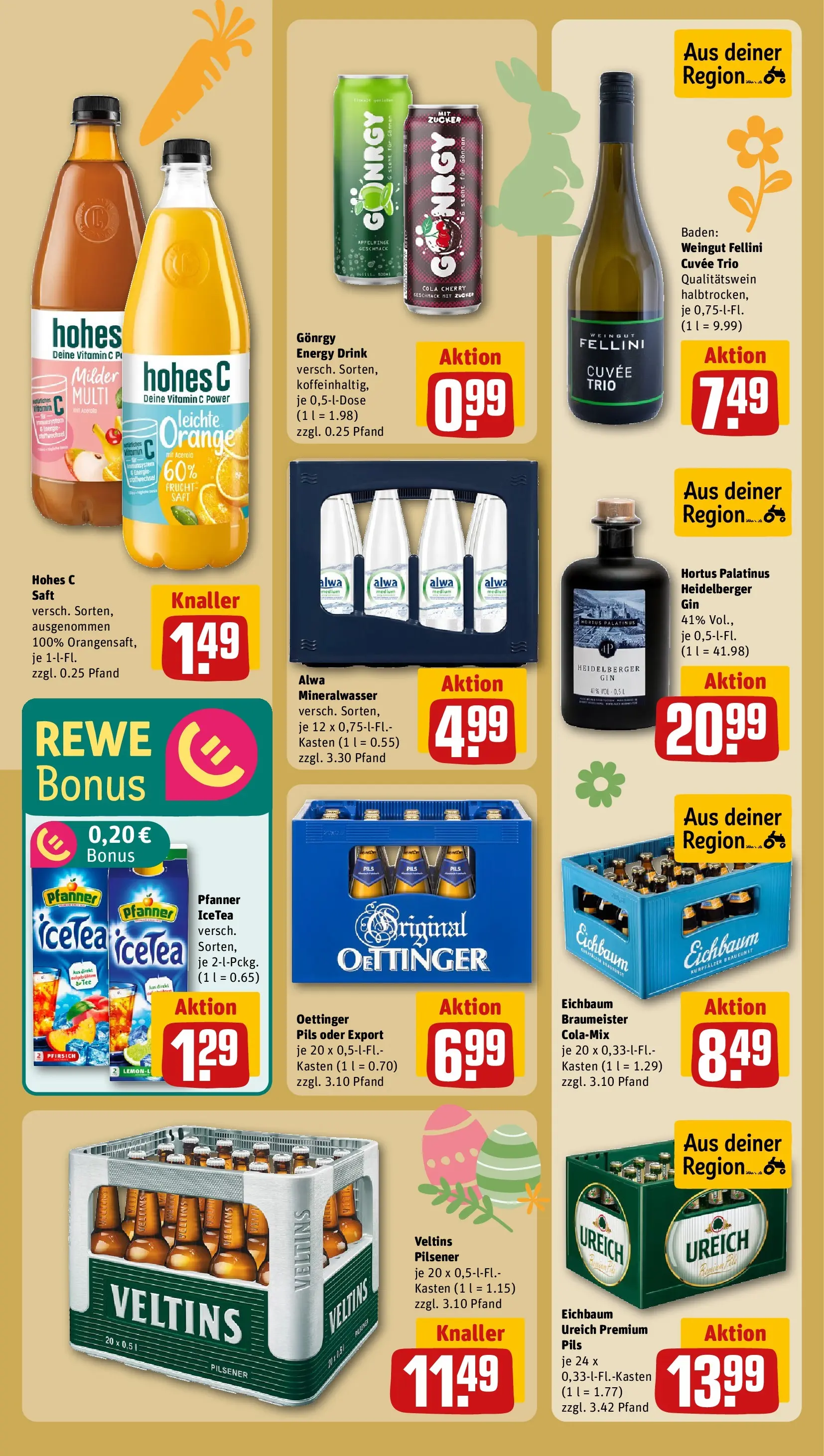 REWE Prospekt ab 23.03.2026 zum Blättern » Angebote | Seite: 20 | Produkte: Energy, Pils, Pfirsich, Veltins