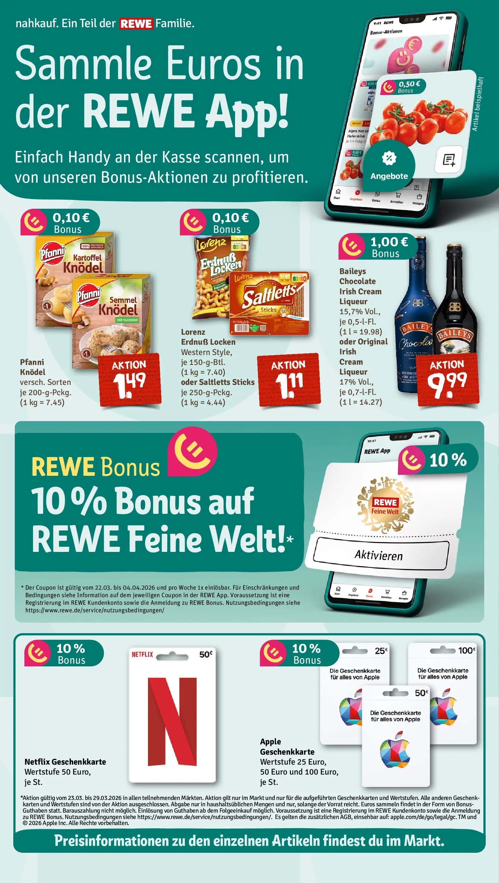 REWE Prospekt ab 22.03.2026 zum Blättern » Angebote | Seite: 9