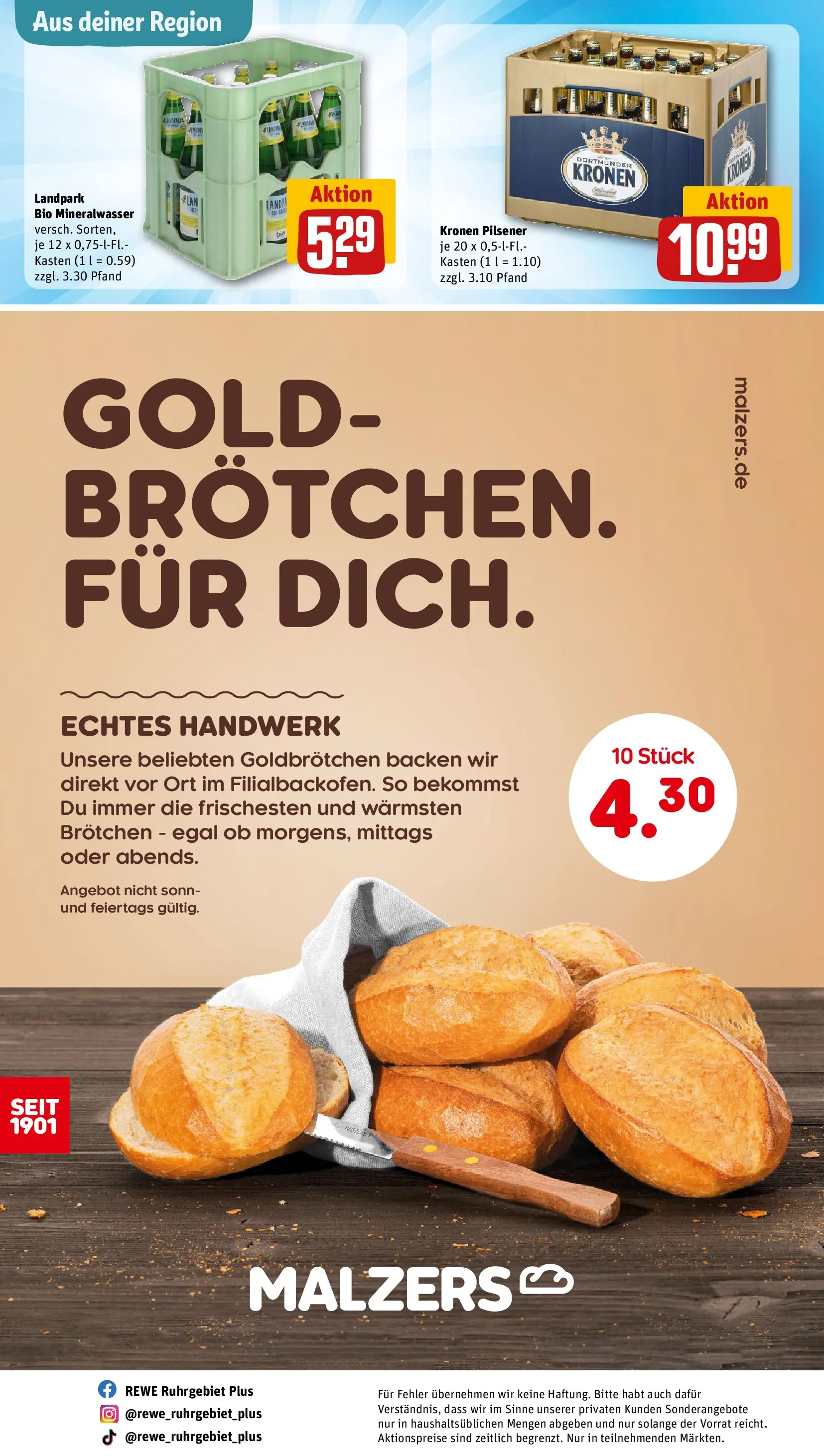 REWE Prospekt ab 23.03.2026 zum Blättern » Angebote | Seite: 31 | Produkte: Mineralwasser