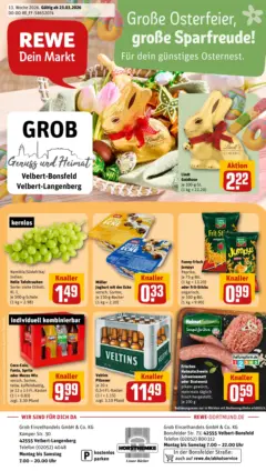 Rewe Prospekt Velbert	 ab 23.03.2026 gültig