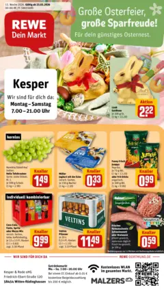 Rewe Prospekt Witten	 ab 23.03.2026 gültig
