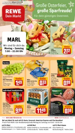 Rewe Prospekt Marl	 ab 23.03.2026 gültig