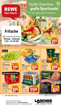 Rewe Prospekt Sprockhövel	 ab 23.03.2026 gültig