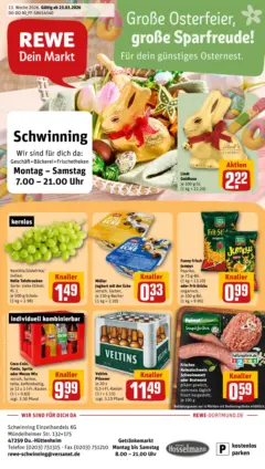 Rewe Prospekt Duisburg	 ab 23.03.2026 gültig