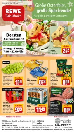 Rewe Prospekt Dorsten	 ab 23.03.2026 gültig