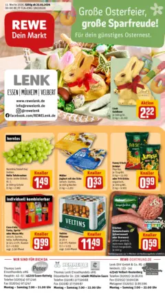 Rewe Prospekt Velbert	 ab 23.03.2026 gültig