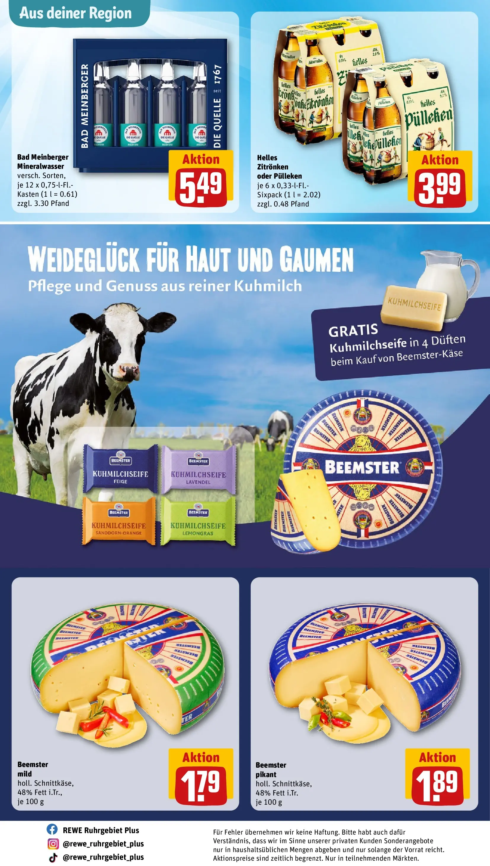 REWE Prospekt ab 23.03.2026 zum Blättern » Angebote | Seite: 32 | Produkte: Bad, Mineralwasser, Lavendel