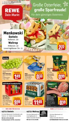 Rewe Prospekt Datteln	 ab 23.03.2026 gültig