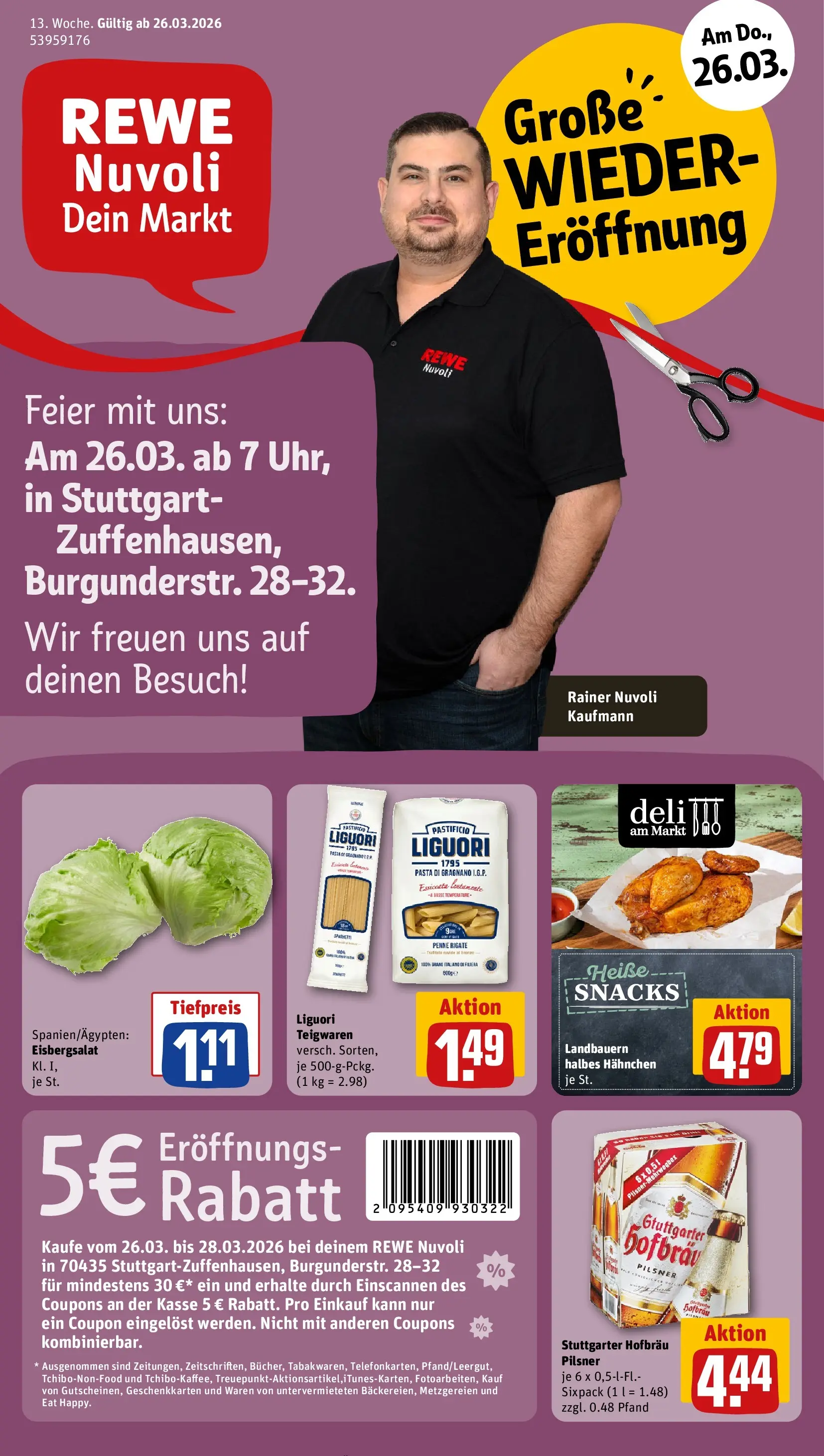 REWE Prospekt ab 23.03.2026 zum Blättern » Angebote | Seite: 1